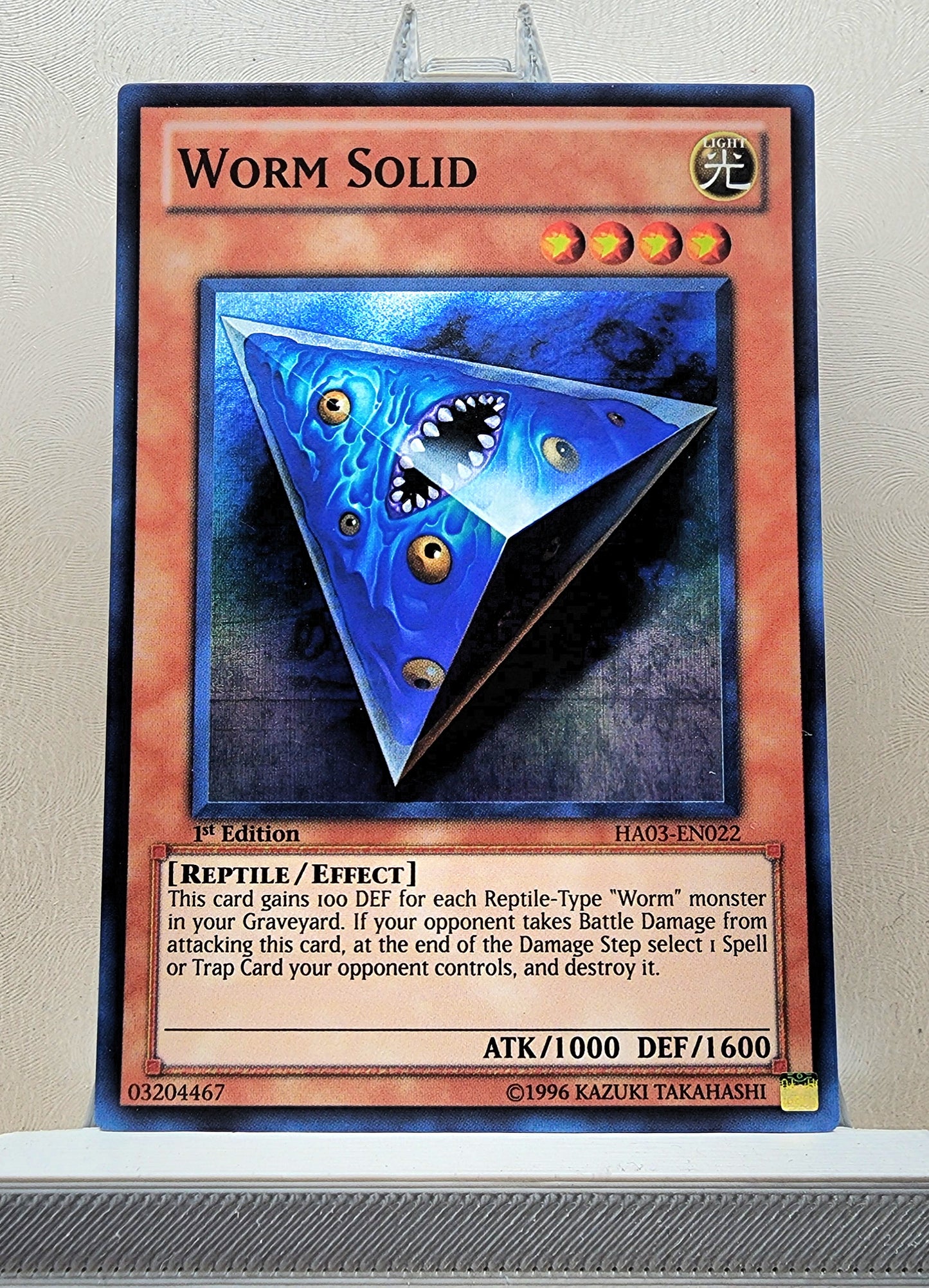 Yugioh! 1x Worm Solid (HA03 - Super Rare) 1st Edition