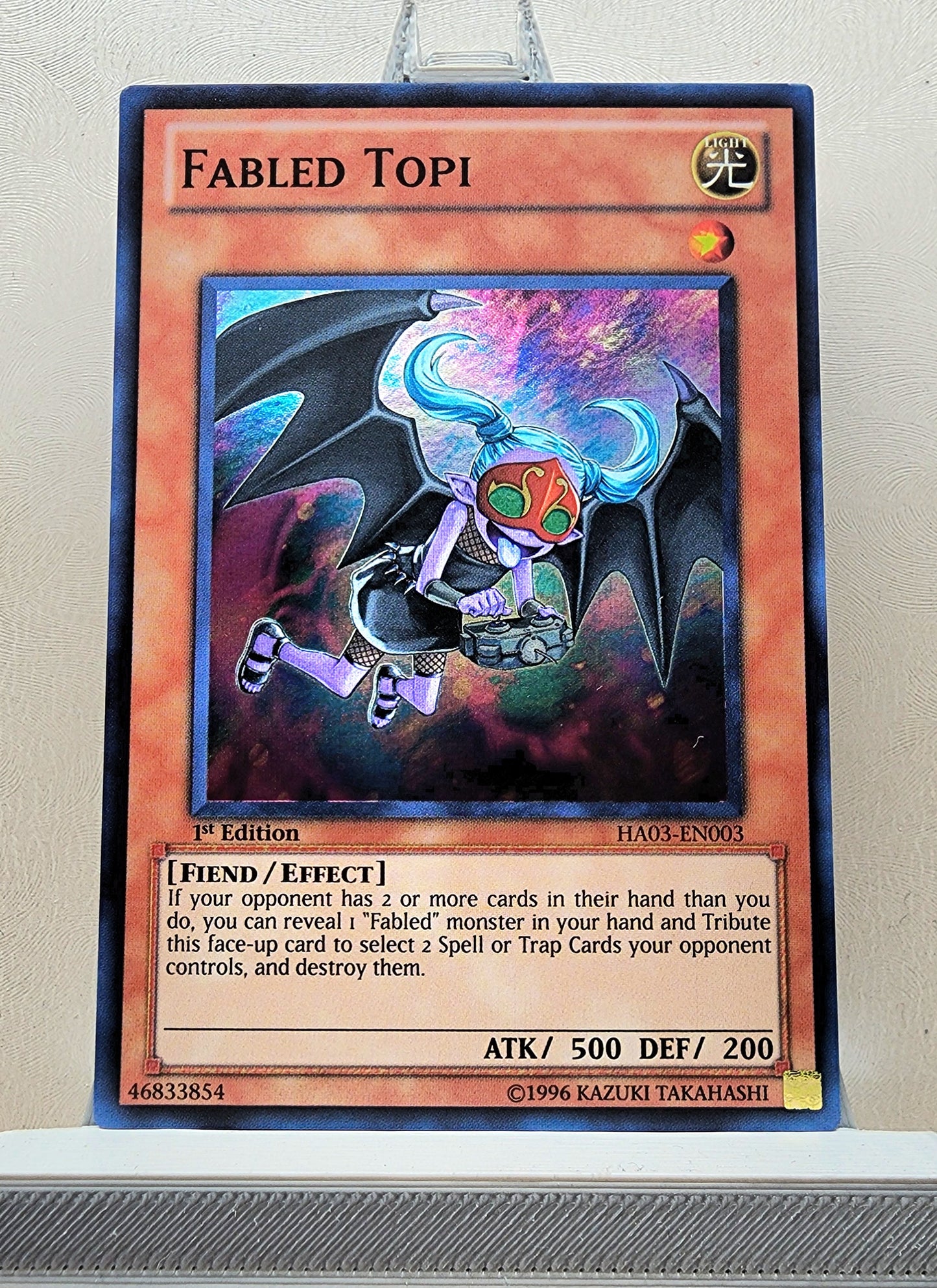 Yugioh! 1x Fabled Topi (HA03 - Super Rare) 1st Edition