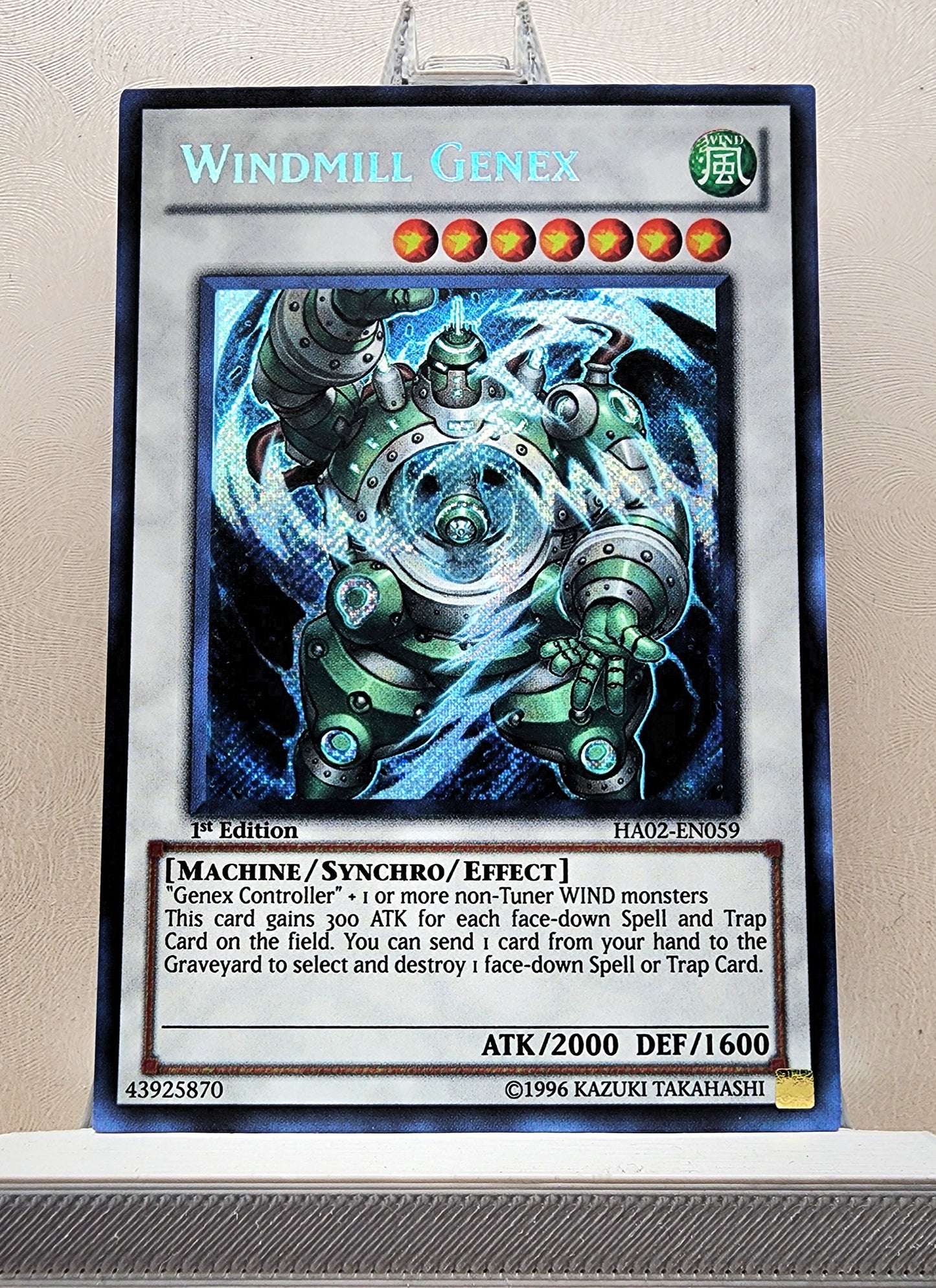 Yugioh! 1x Windmill Genex (HA02 - Secret Rare) 1st Edition