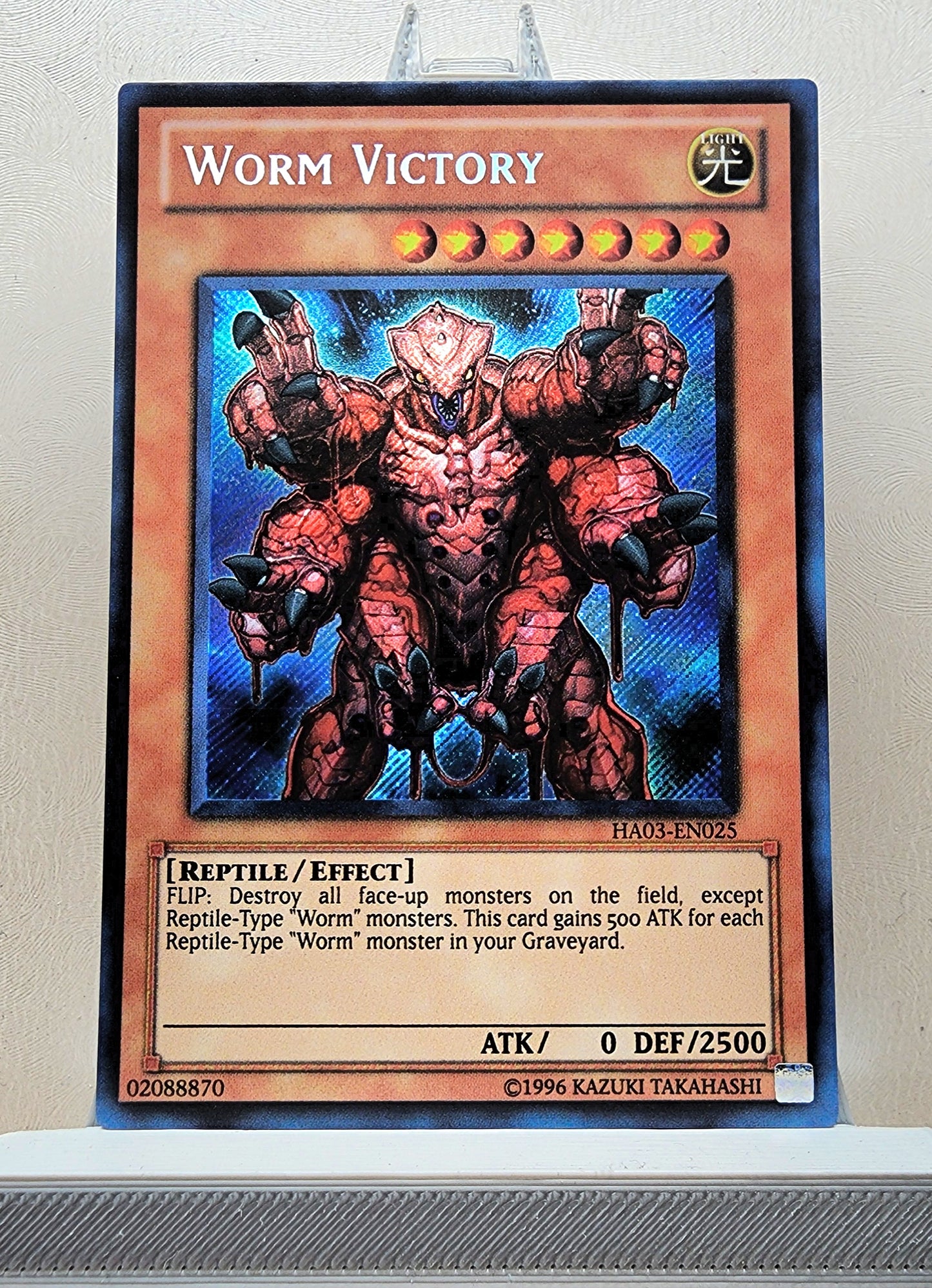 Yugioh! 1x Worm Victory (HA03 - Secret Rare) 1st/Unli Edition