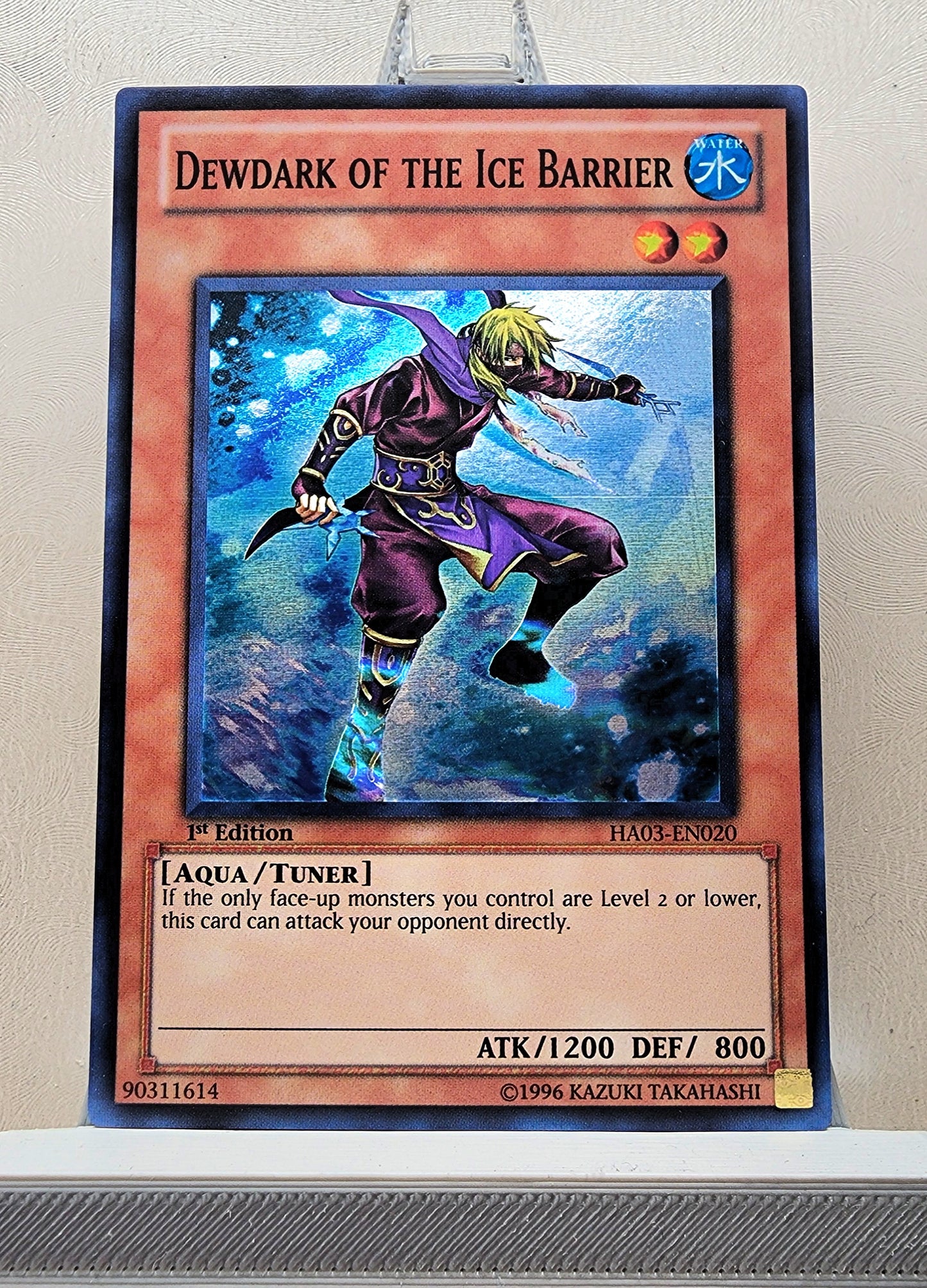 Yugioh! 1x Dewdark of the Ice Barrier (HA03 - Super Rare) 1st Edition