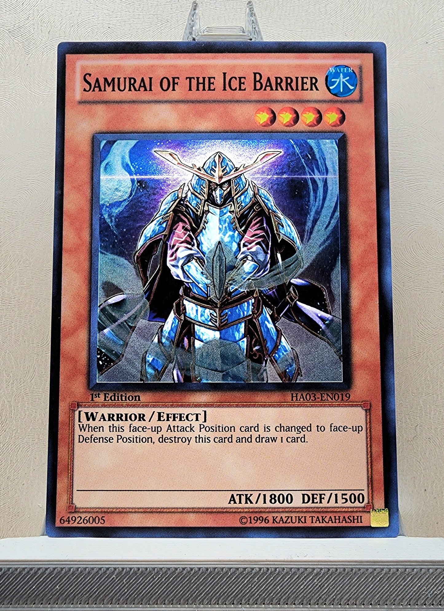 Yugioh! 1x Samurai of the Ice Barrier (HA03- Super Rare) 1st Edition