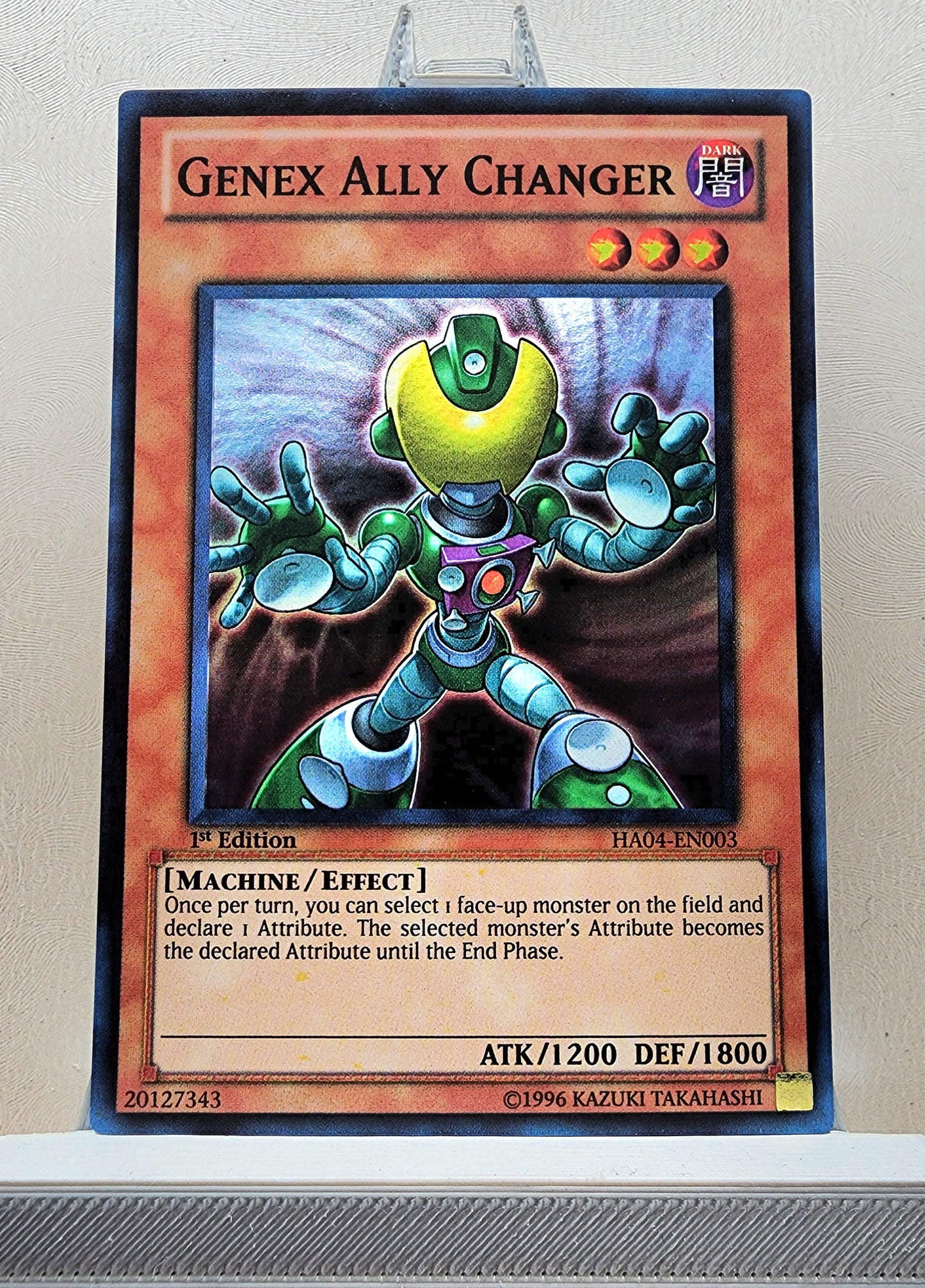 Yugioh! 1x Genex Ally Changer (HA04 - Super Rare) 1st Edition