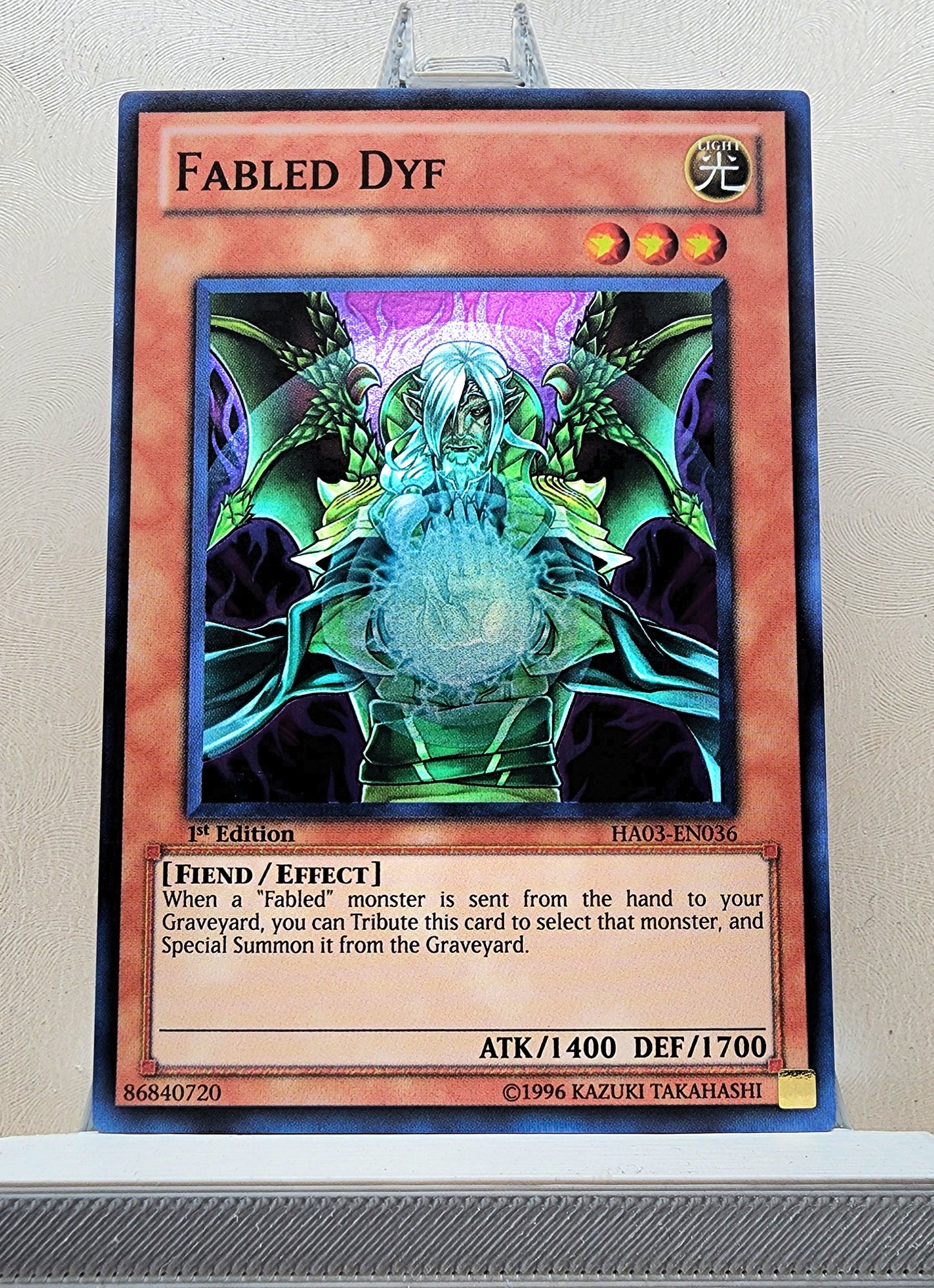Yugioh! 1x Fabled Dyf (HA03 - Super Rare) 1st Edition