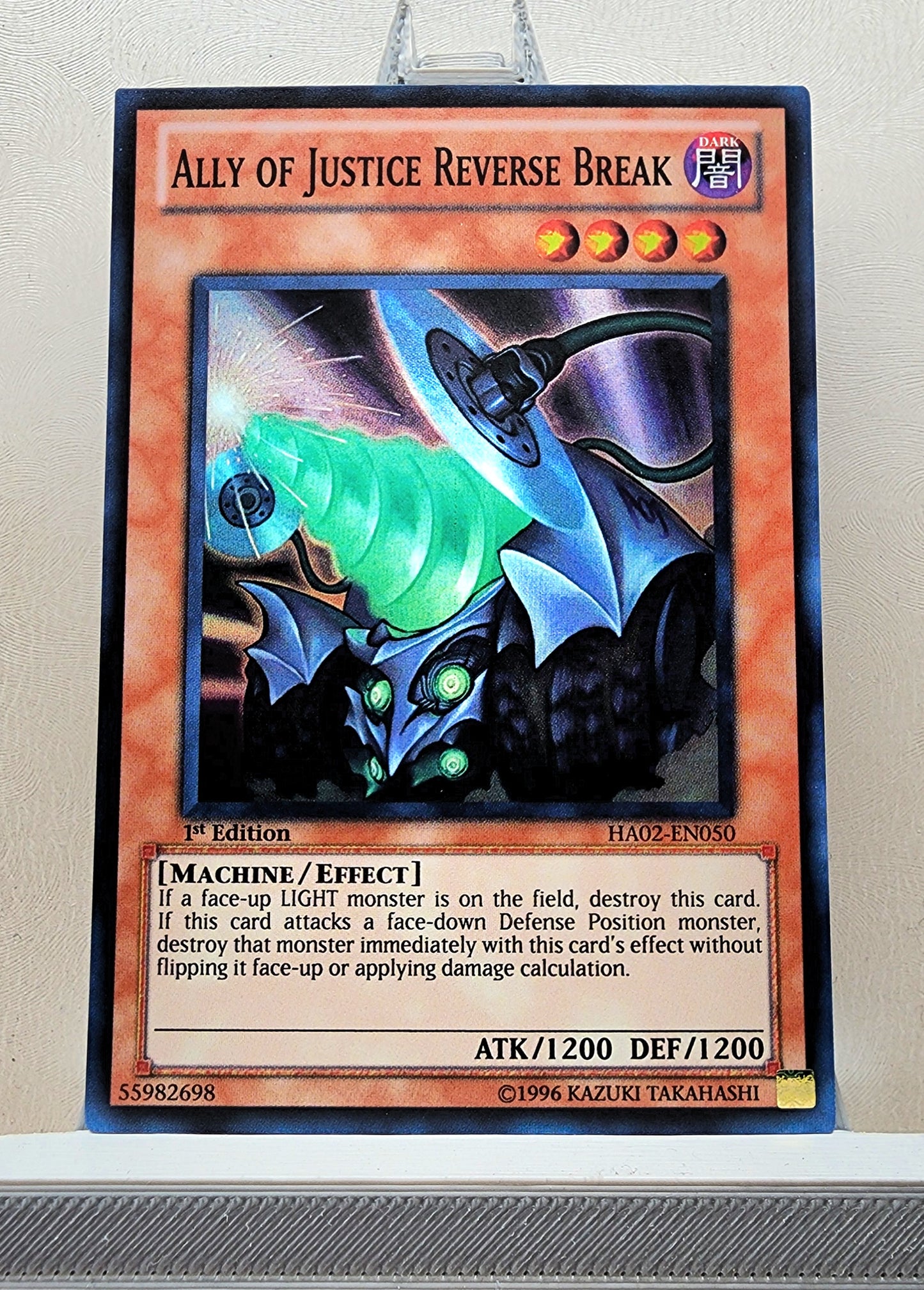 Yugioh! 1x Ally of Justice Reverse Break (HA02 - Super Rare) 1st Edition