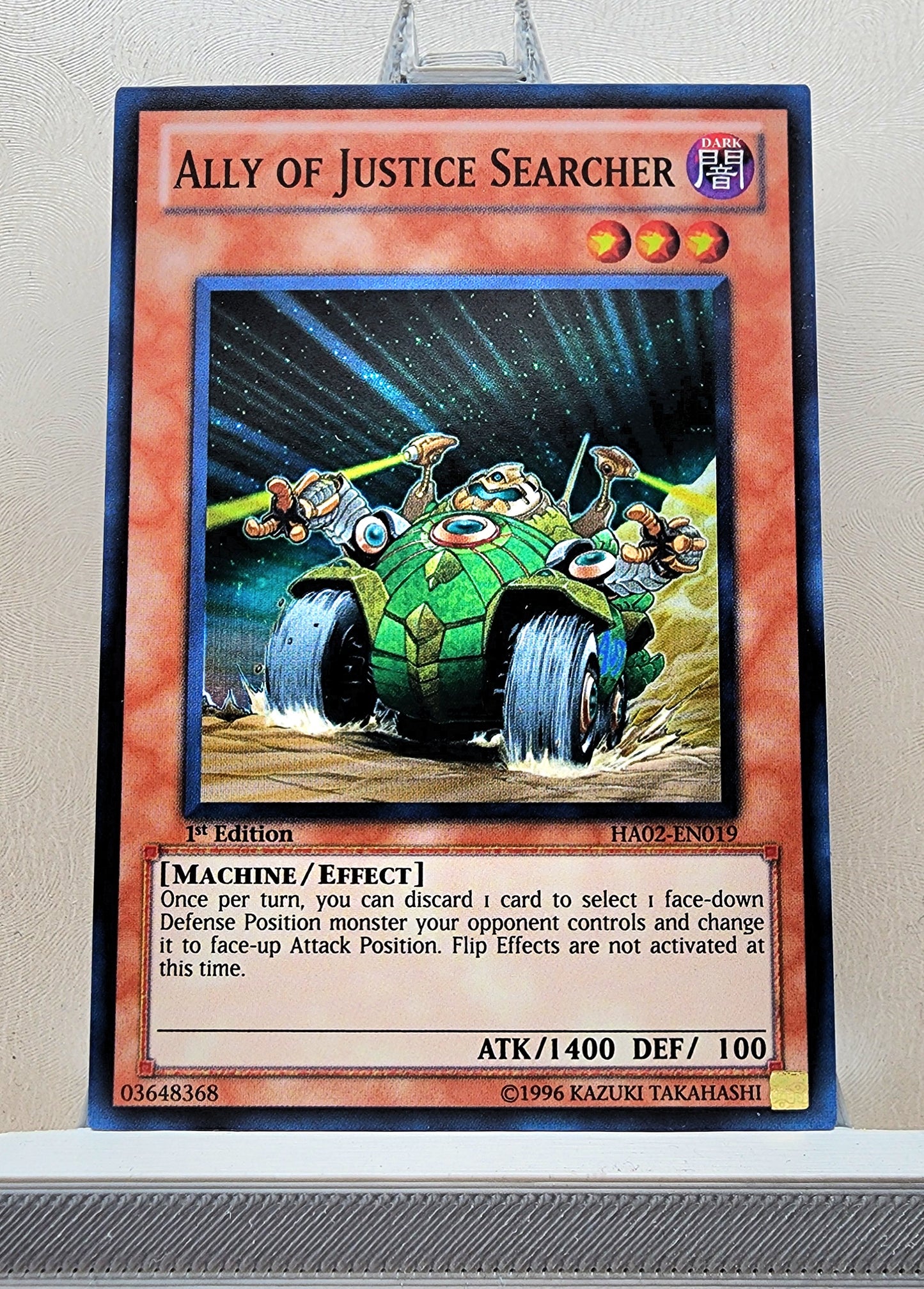 Yugioh! 1x Ally of Justice Searcher (HA02 - Super Rare) 1st Edition