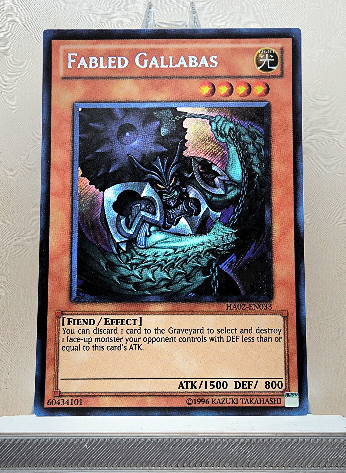Yugioh! 1x Fabled Gallabas (HA02 - Secret Rare) 1st/Unli Edition