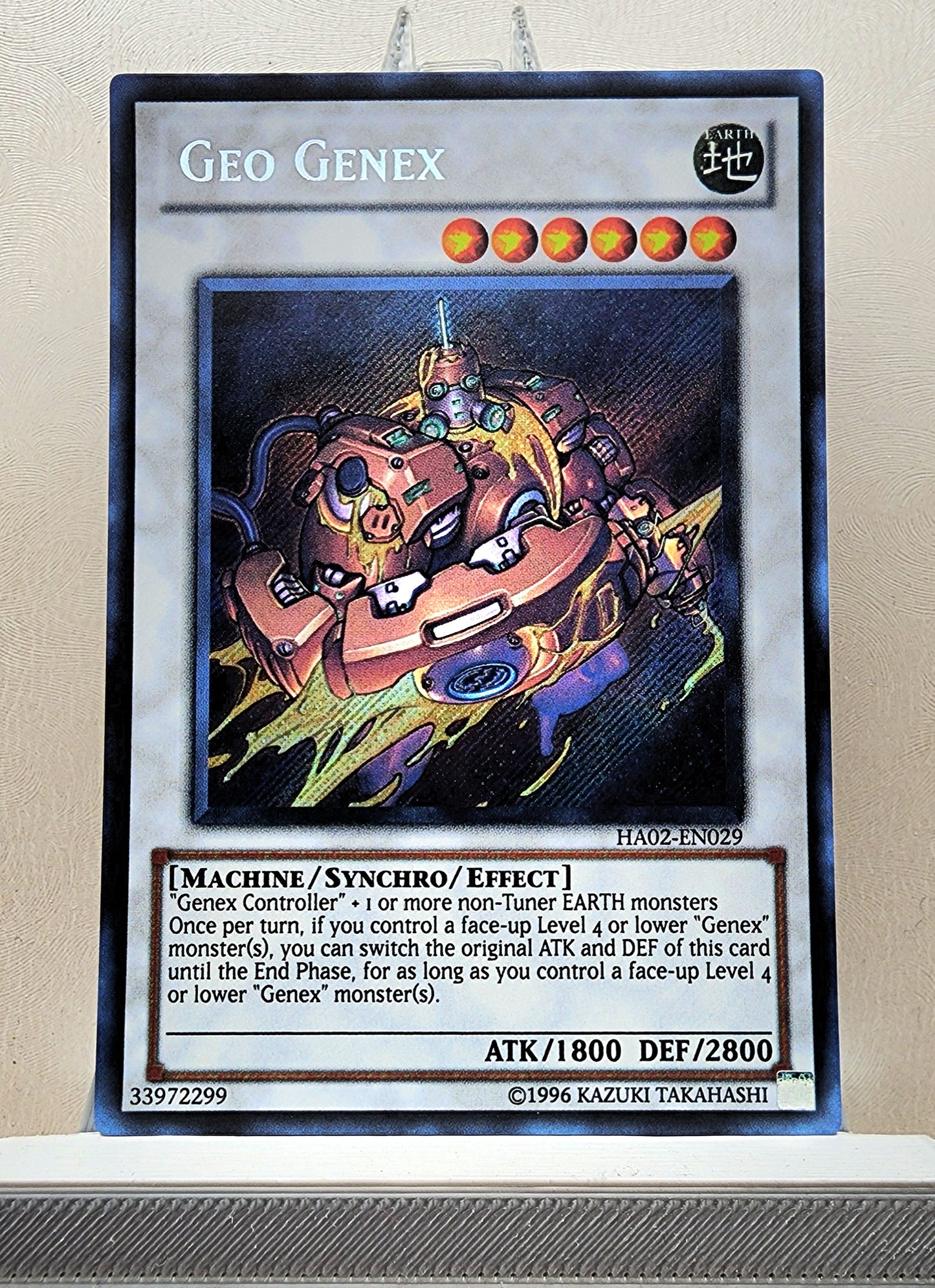 Yugioh! 1x Geo Genex (HA02 - Secret Rare) 1st/Unli Edition