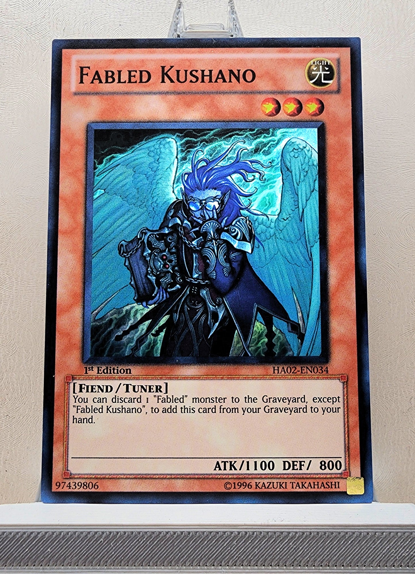 Yugioh! 1x Fabled Kushano (HA02 - Super Rare) 1st/Unli Edition
