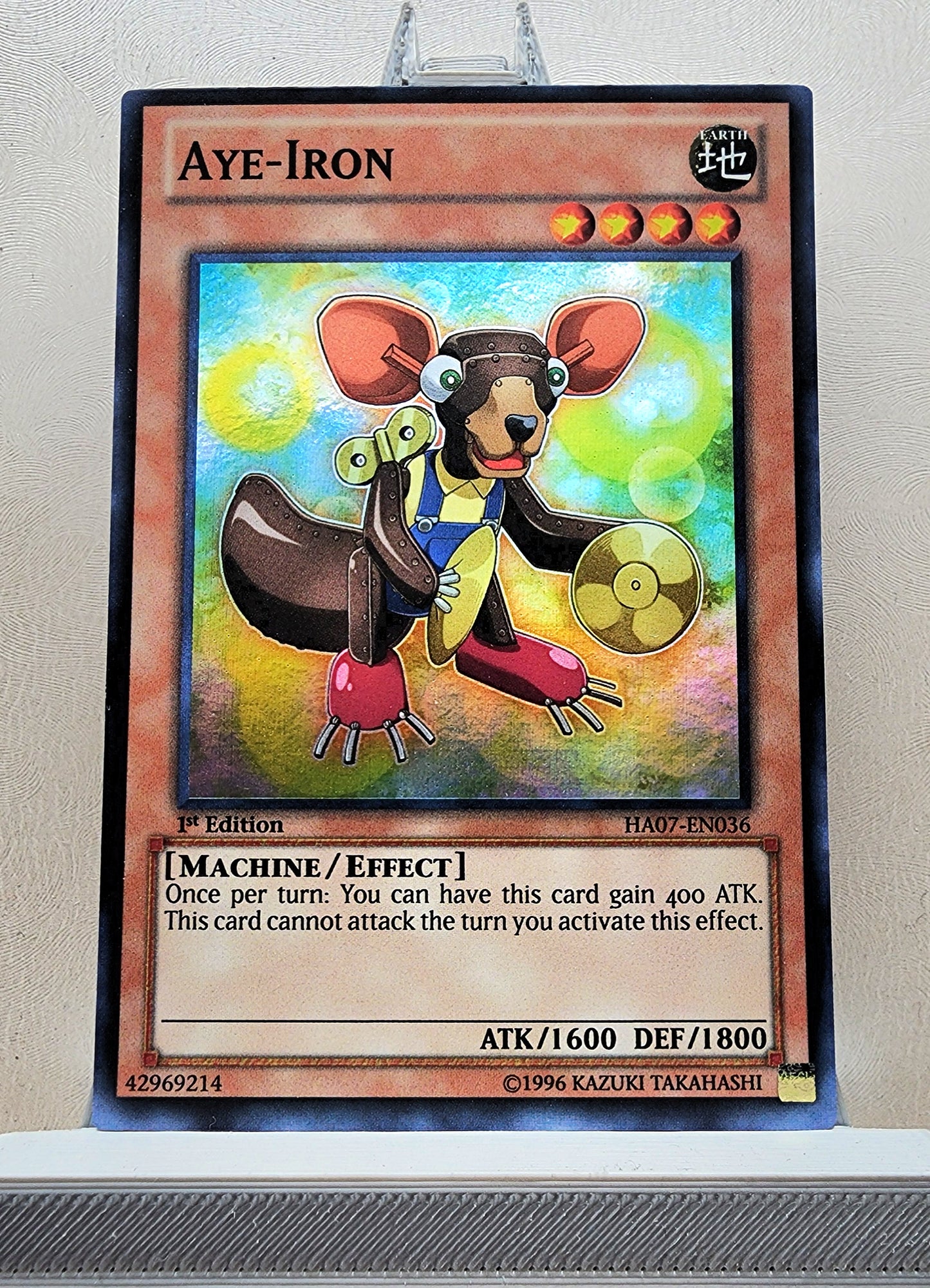 Yugioh! 1x Aye-Iron (HA07 - Super Rare) 1st Edition