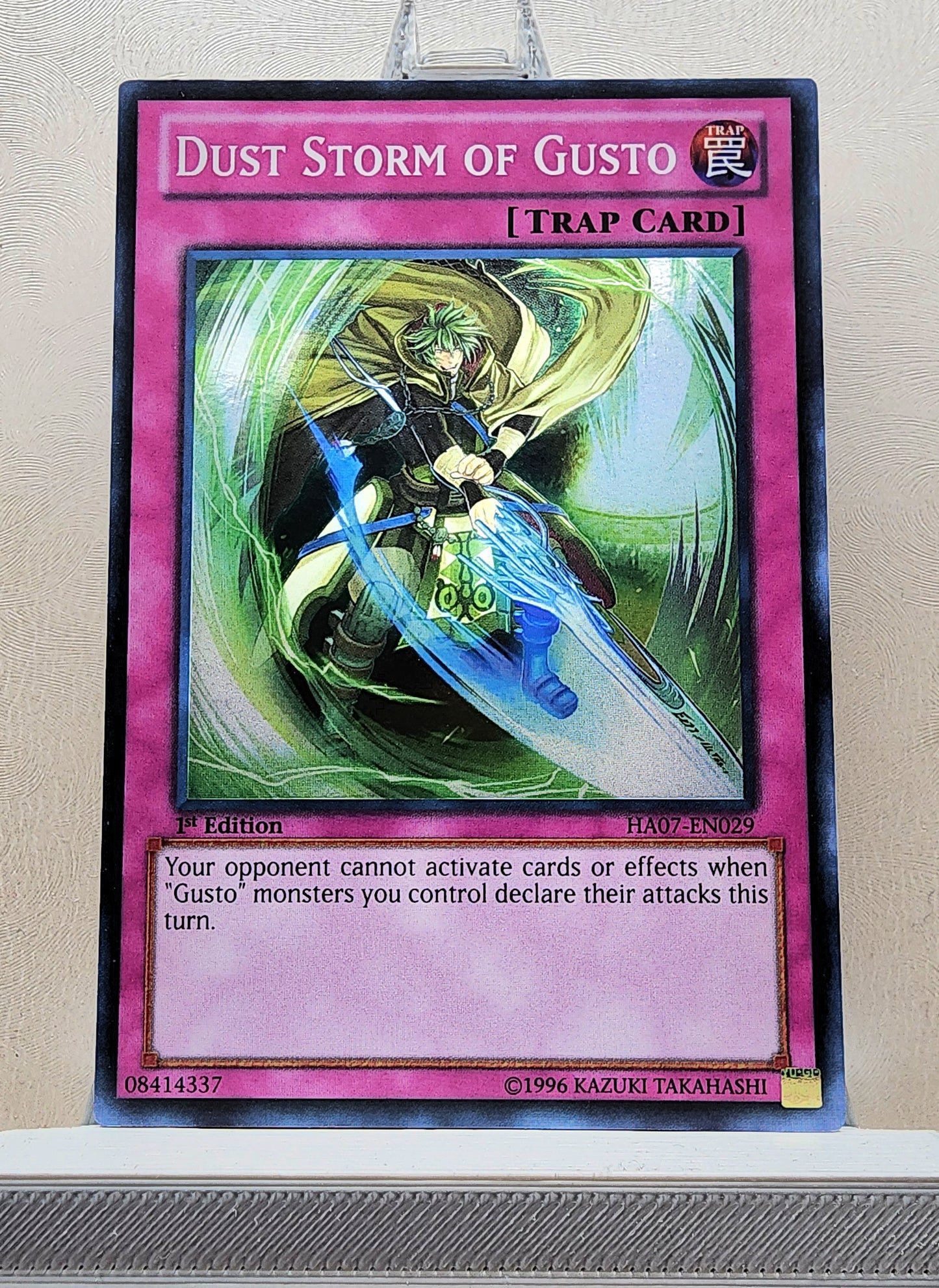 Yugioh! 1x Dust Storm of Gusto (HA07 - Super Rare) 1st Edition