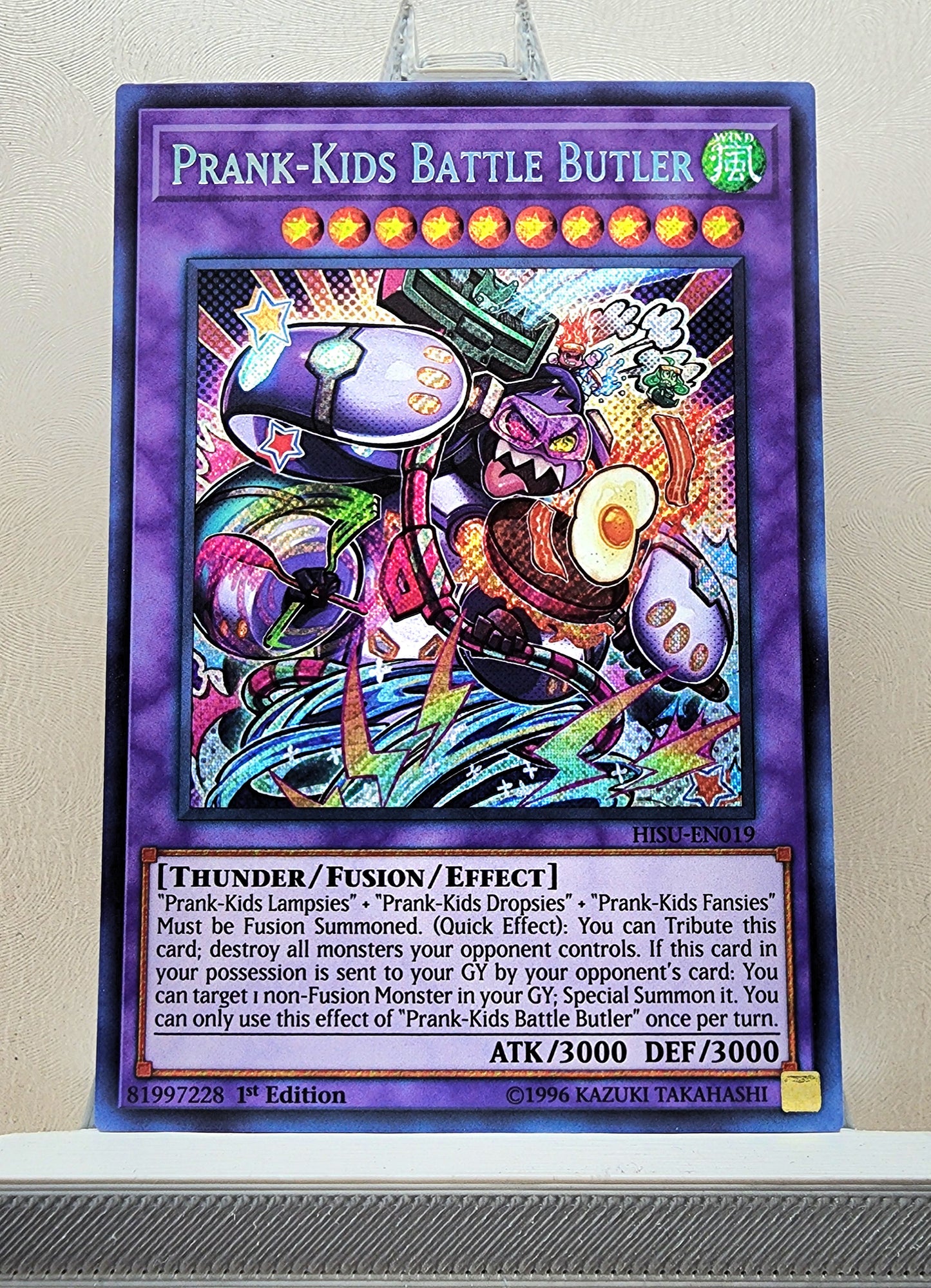 Yugioh! 1x Prank Kids Battle Butler (HISU - Secret Rare) 1st Edition