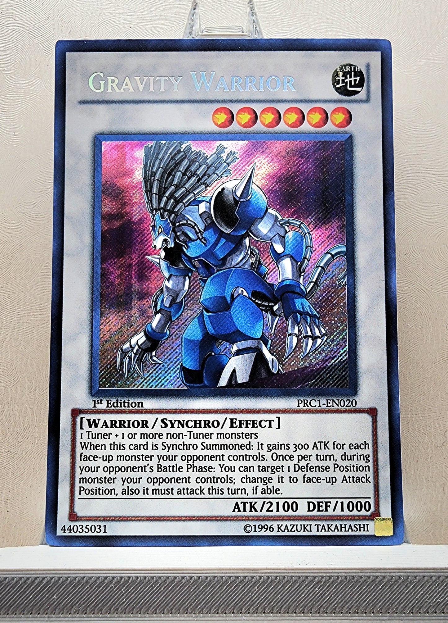 Yugioh! 1x Gravity Warrior (PRC1 - Secret Rare) 1st Edition
