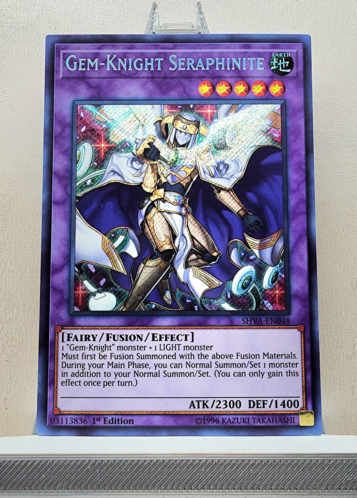 Yugioh! 1x Gem Knight Seraphinite (SHVA - Secret Rare) 1st Edition