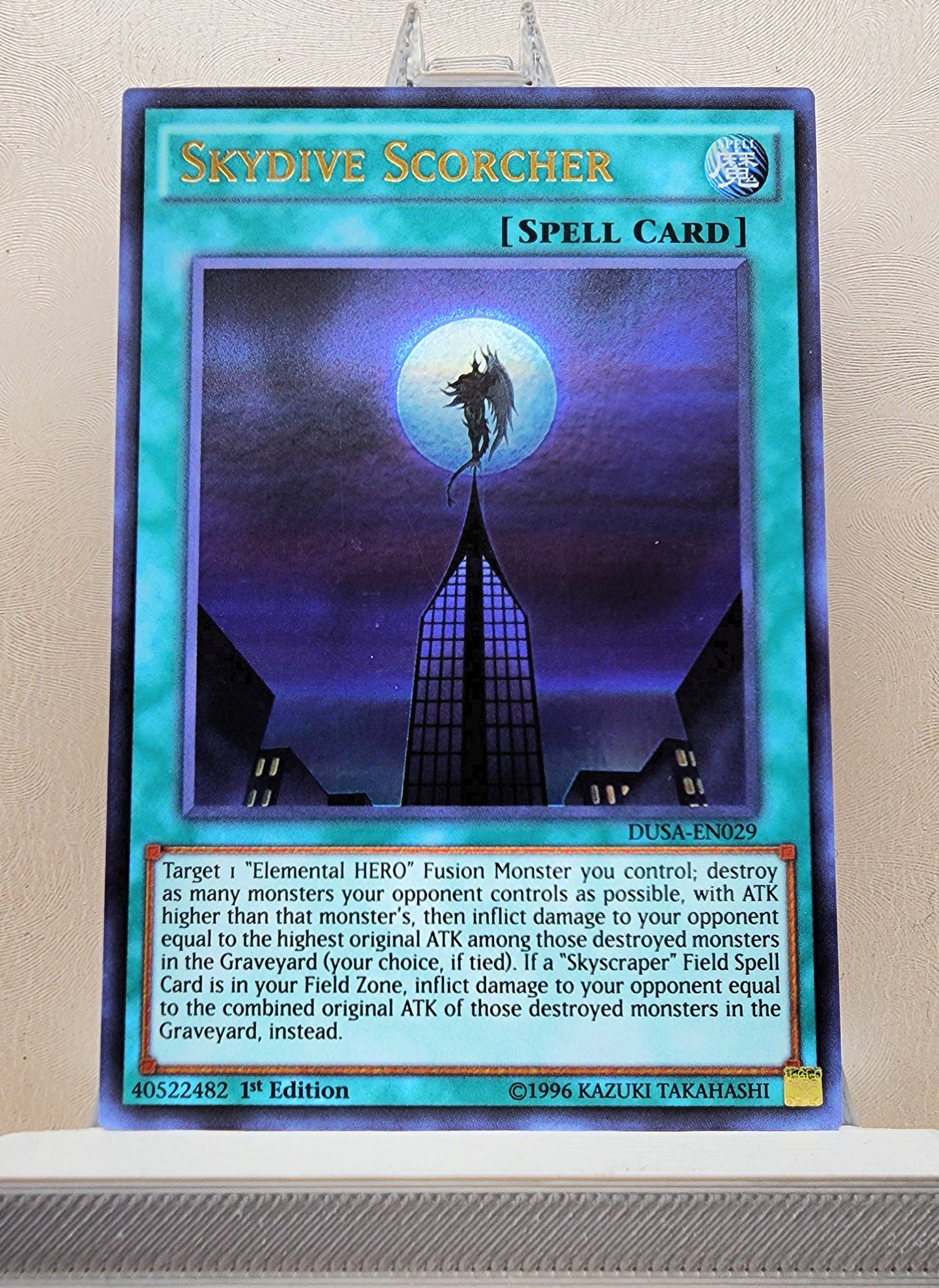 Yugioh! 1x Skydive Scorcher (DUSA - Ultra Rare) 1st Edition