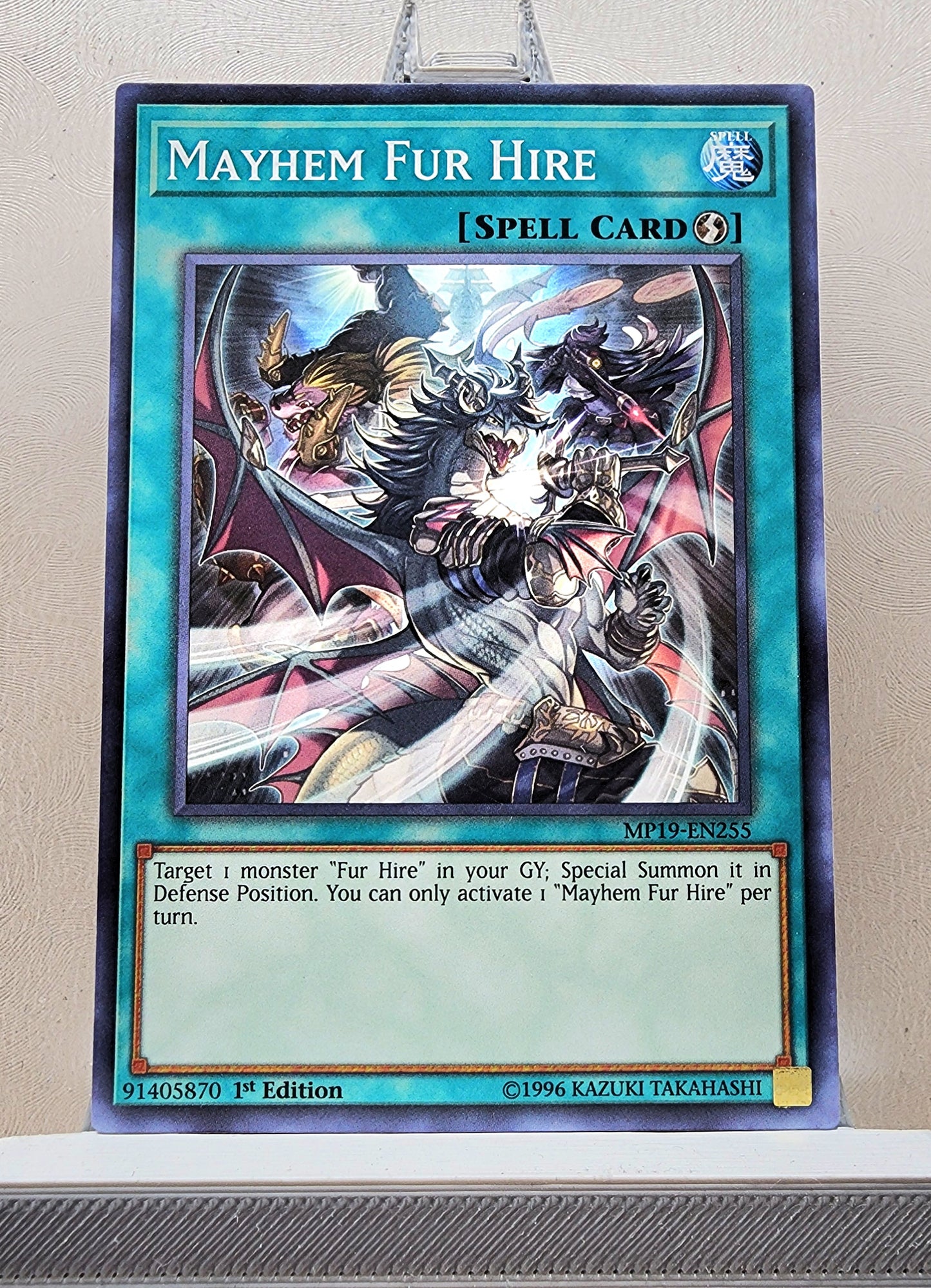 Yugioh! 1x Mayhem Fur Hire (MP19 - Common) 1st Edition