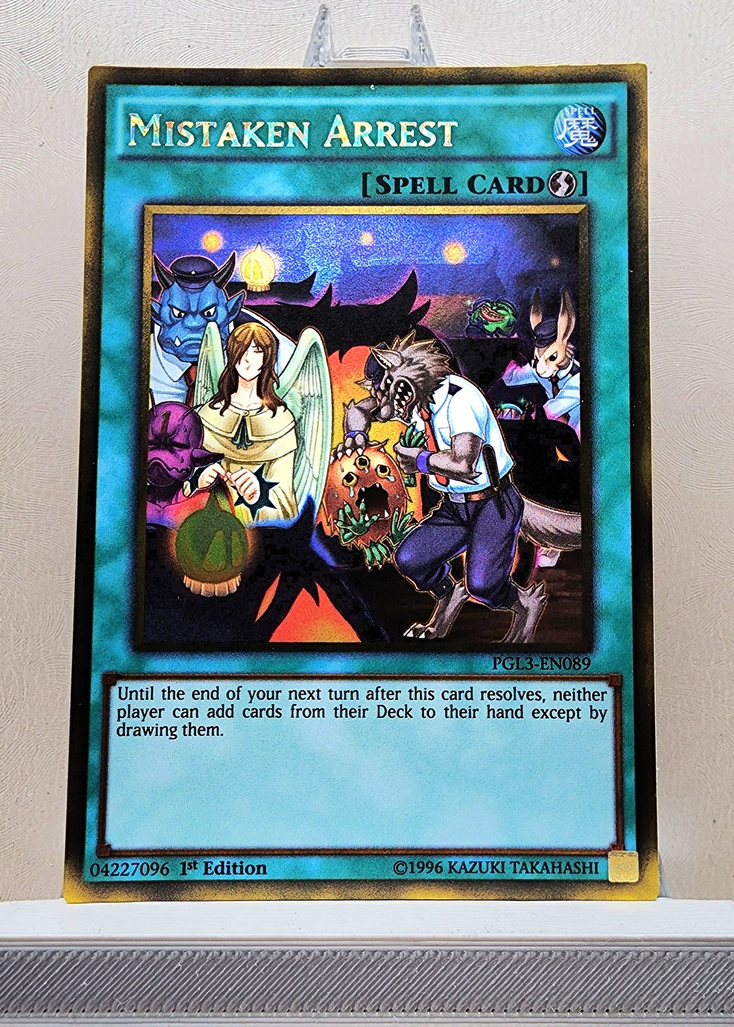 Yugioh! 1x Mistaken Arrest (PGL3 - Gold Rare) 1st Edition
