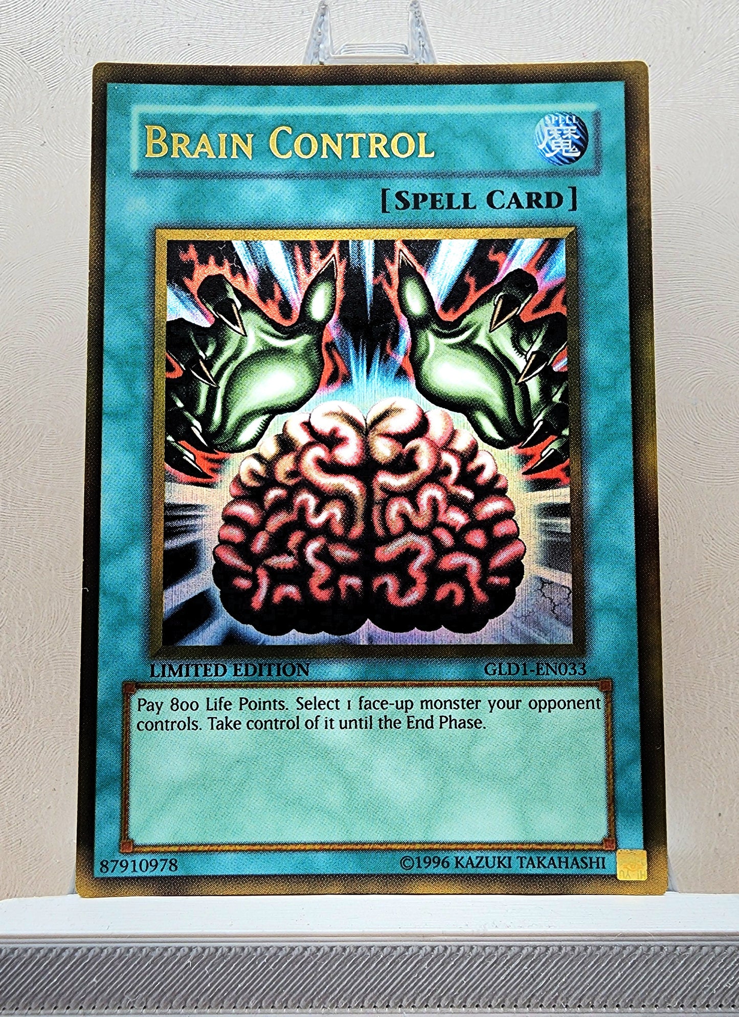 Yugioh! 1x Brain Control (GLD1 - Gold Rare) Limited Edition