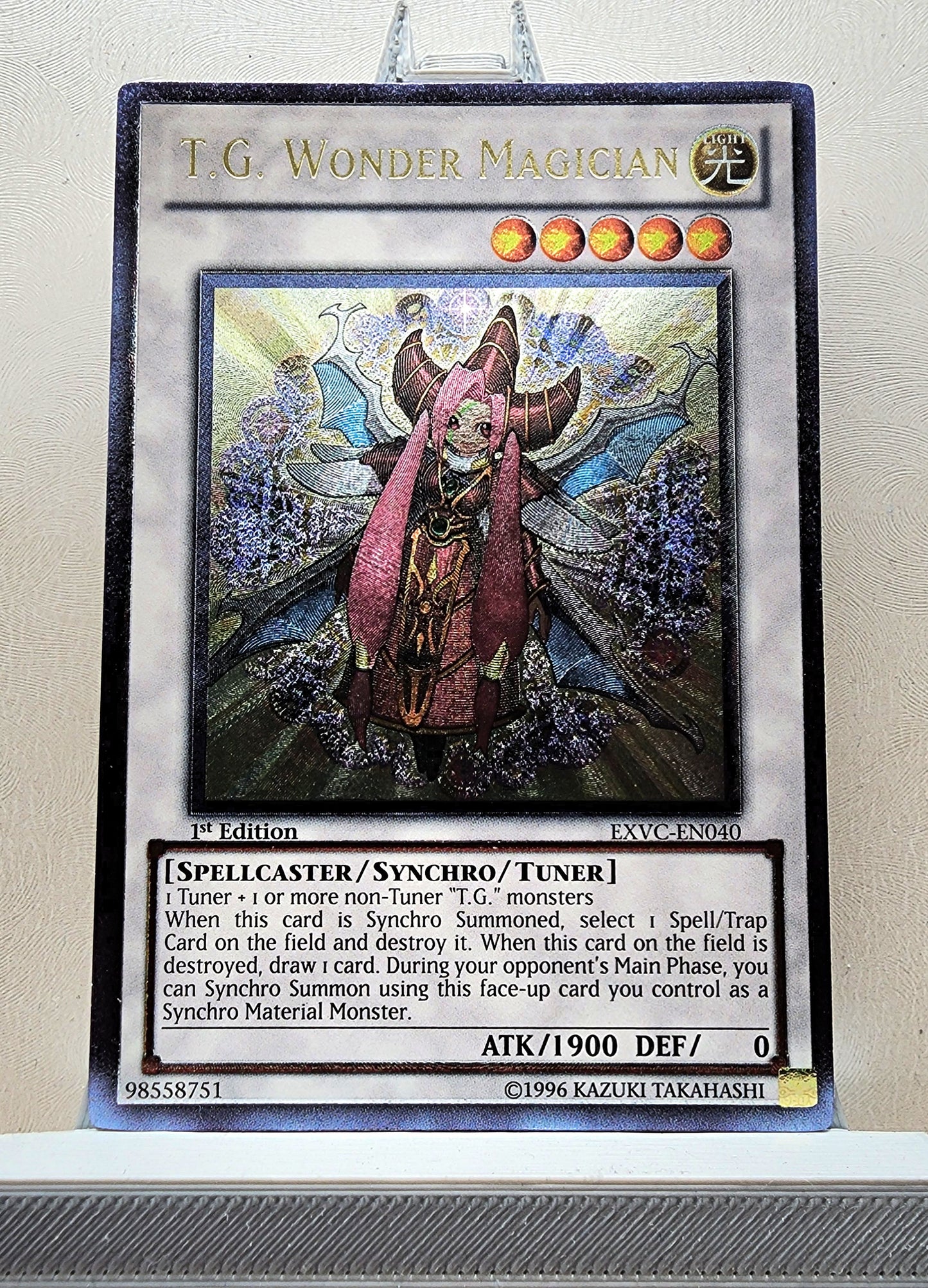 Yugioh! 1x T.G. Wonder Magician (EXVC - Ultimate Rare) 1st Edition