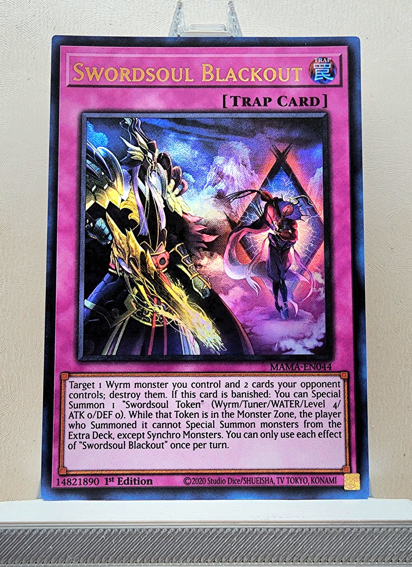 Yugioh! 1x Swordsoul Blackout (MAMA - Ultra Rare) 1st Edition