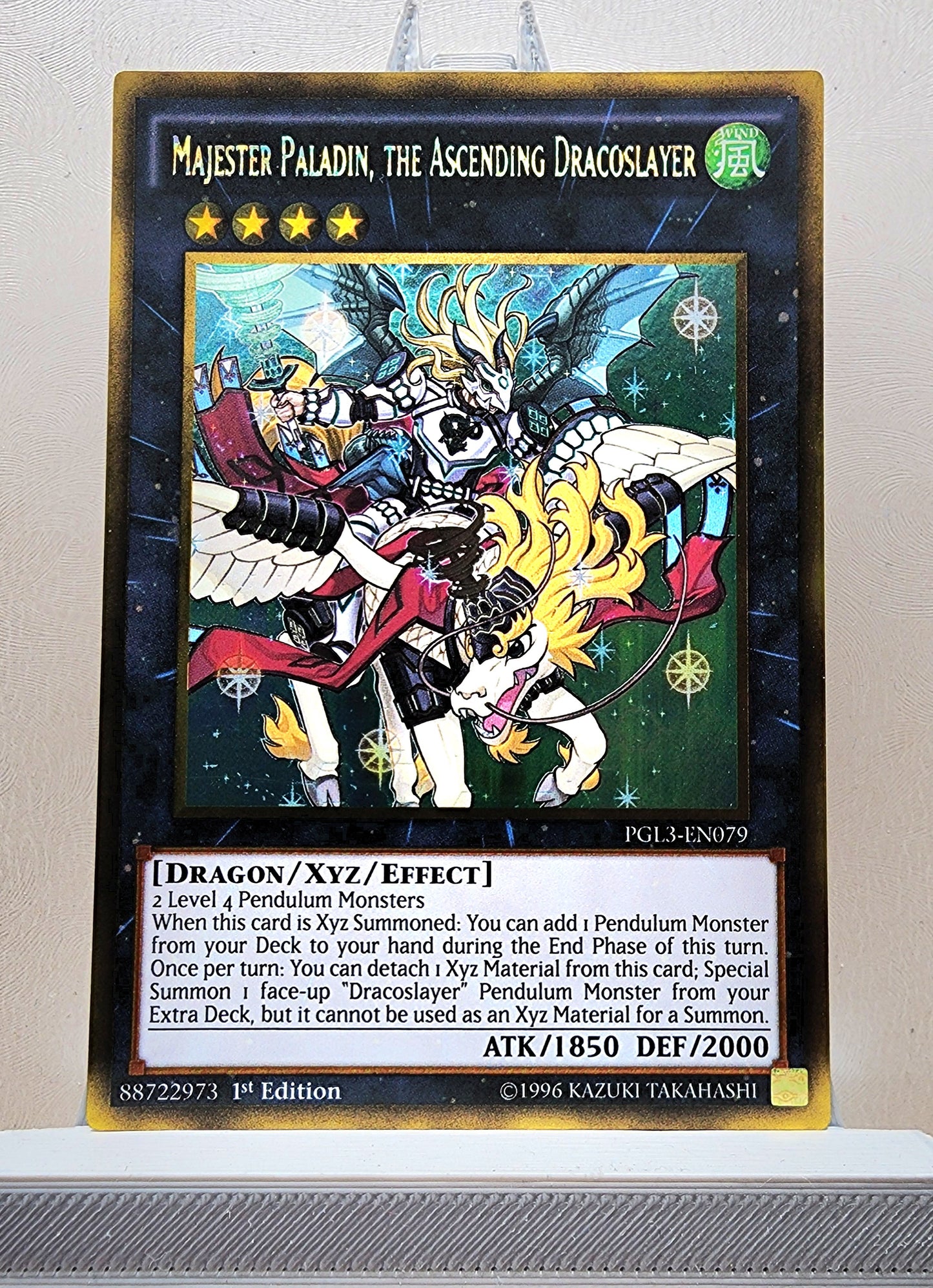 Yugioh! 1x Majester Paladin, the Ascending Dracoslayer (PGL3 - Gold Rare) 1st Edition