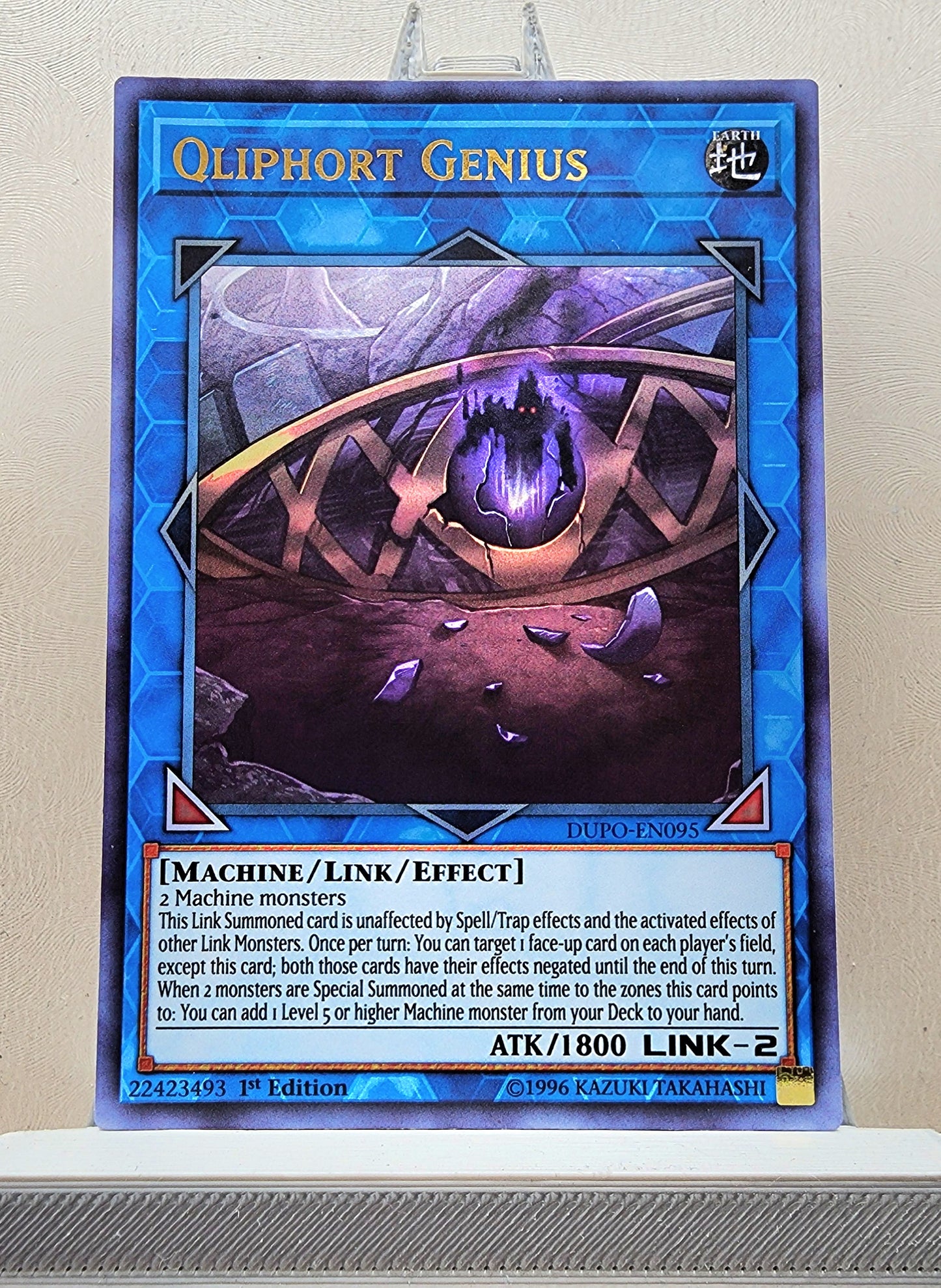 Yugioh! 1x Qliphort Genius (DUPO - Ultra Rare) 1st Edition