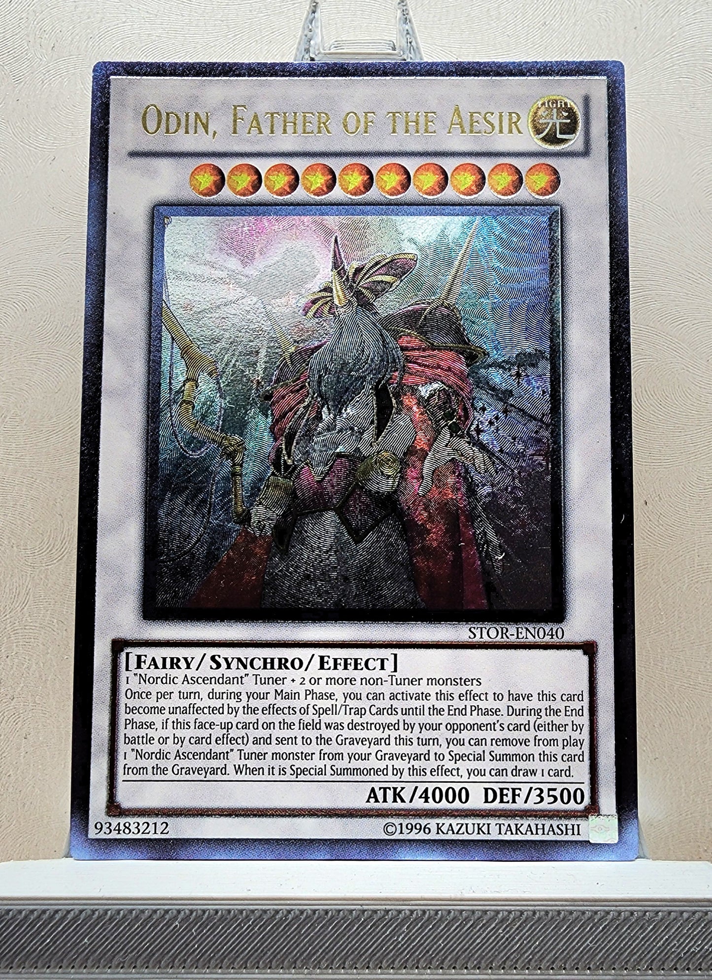 Yugioh! 1x Odin, Father of the Aesir (STOR - Ultimate Rare) Unli Edition