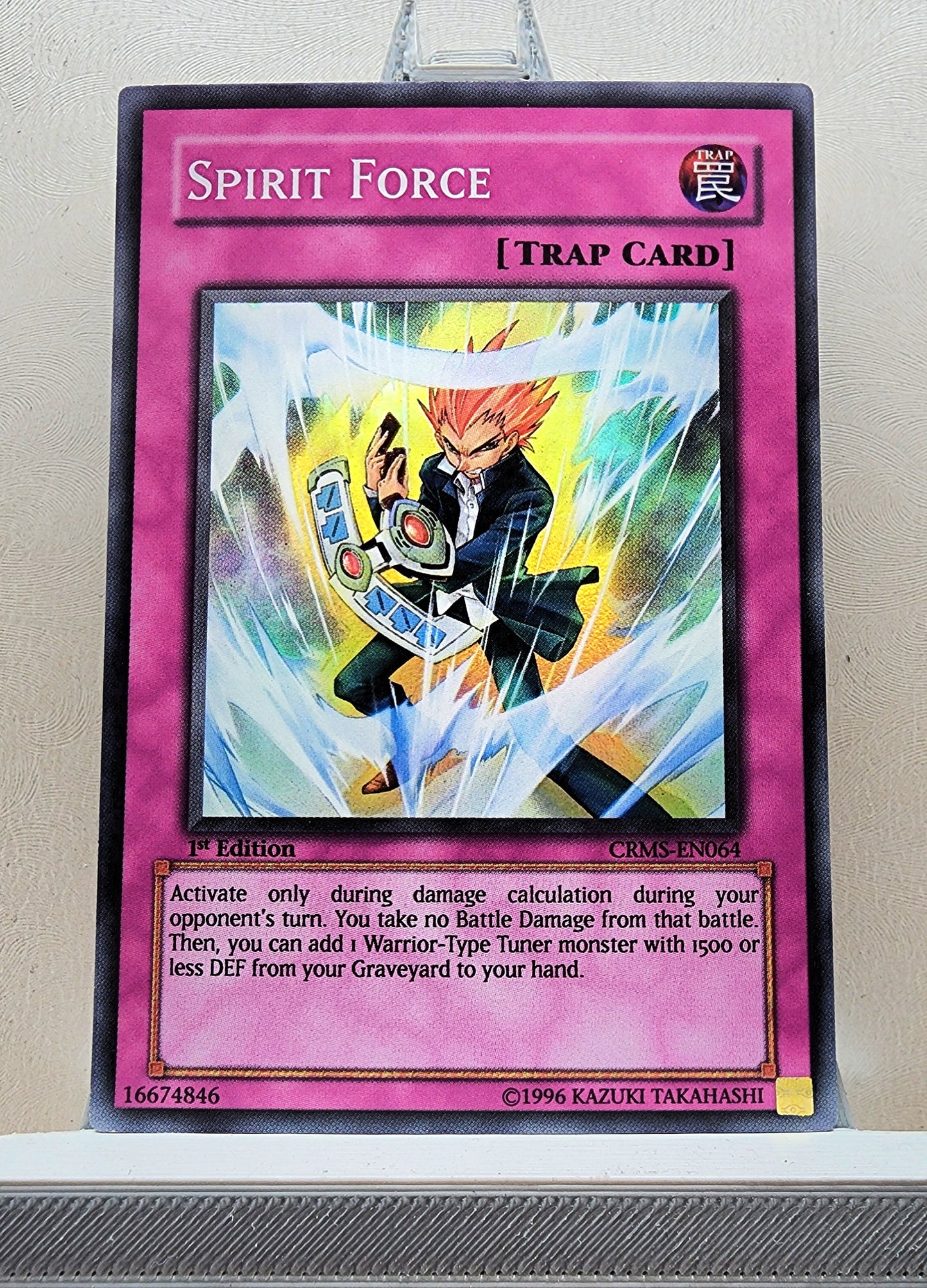 Yugioh! 1x Spirit Force (CRMS - Super Rare) 1st Edition