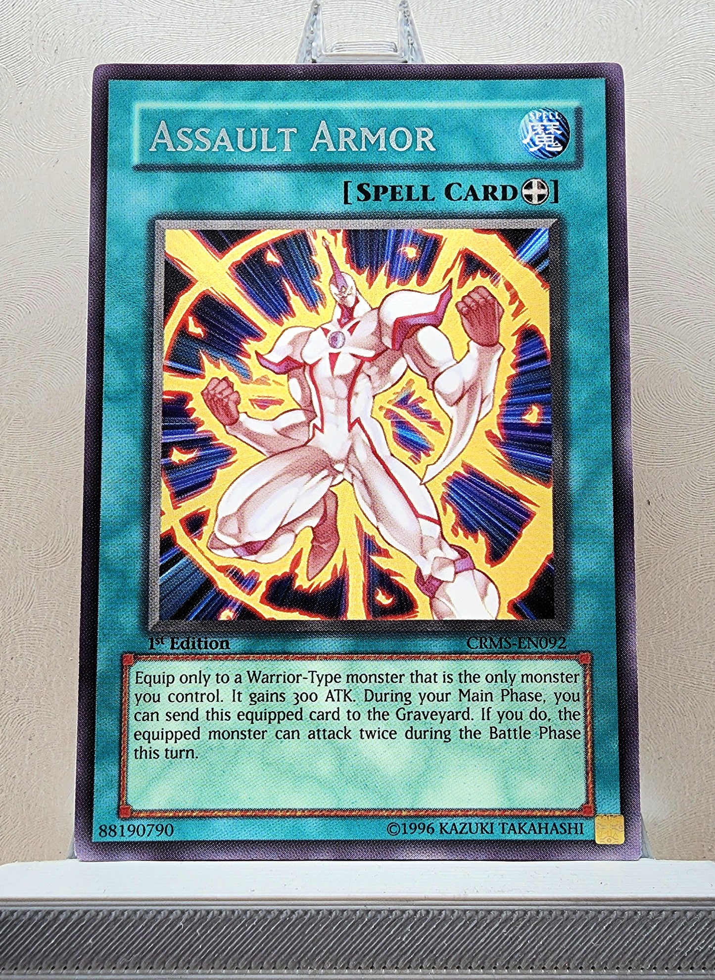 Yugioh! 1x Assault Armor (CRMS - Rare) 1st Edition