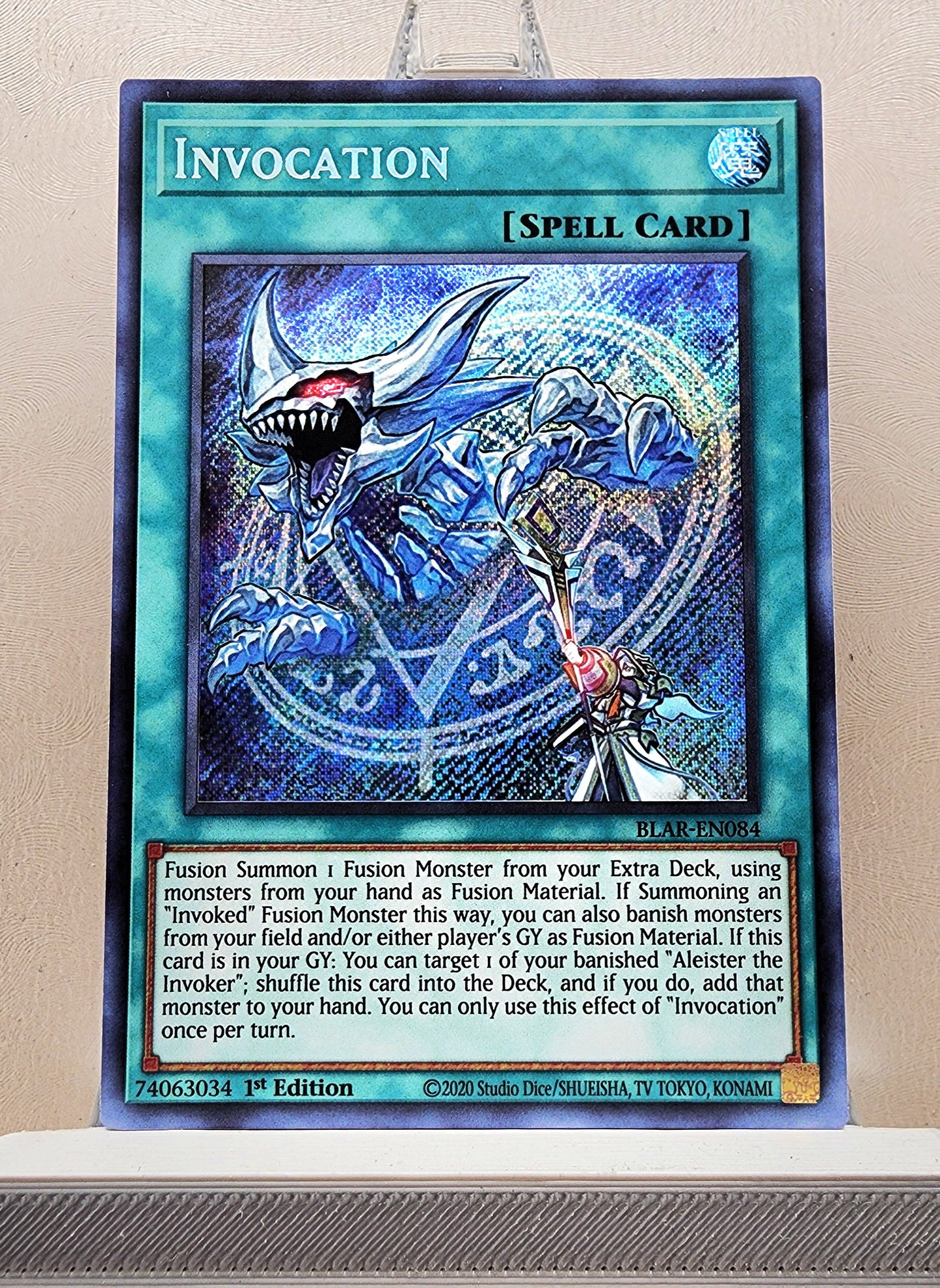 Yugioh! 1x Invocation (BLAR - Secret Rare) 1st Edition
