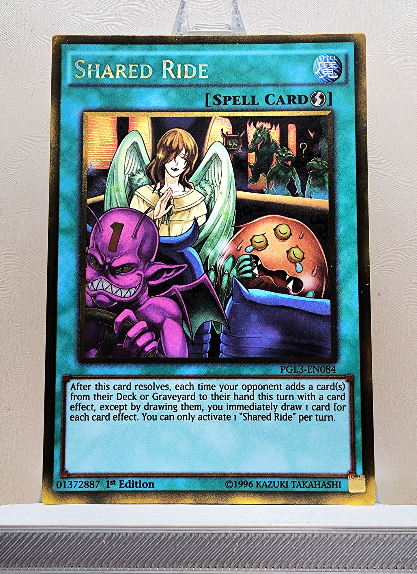 Yugioh! 1x Shared Ride (PGL3 - Gold Rare) 1st Edition