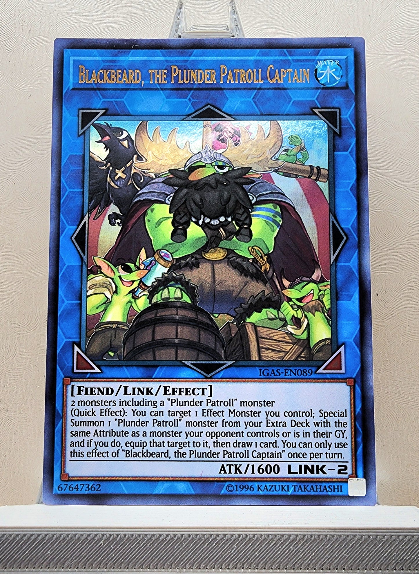 Yugioh! 1x Blackbeard, the Plunder Patroll Captain (IGAS - Ultra Rare) 1st/Unli Edition