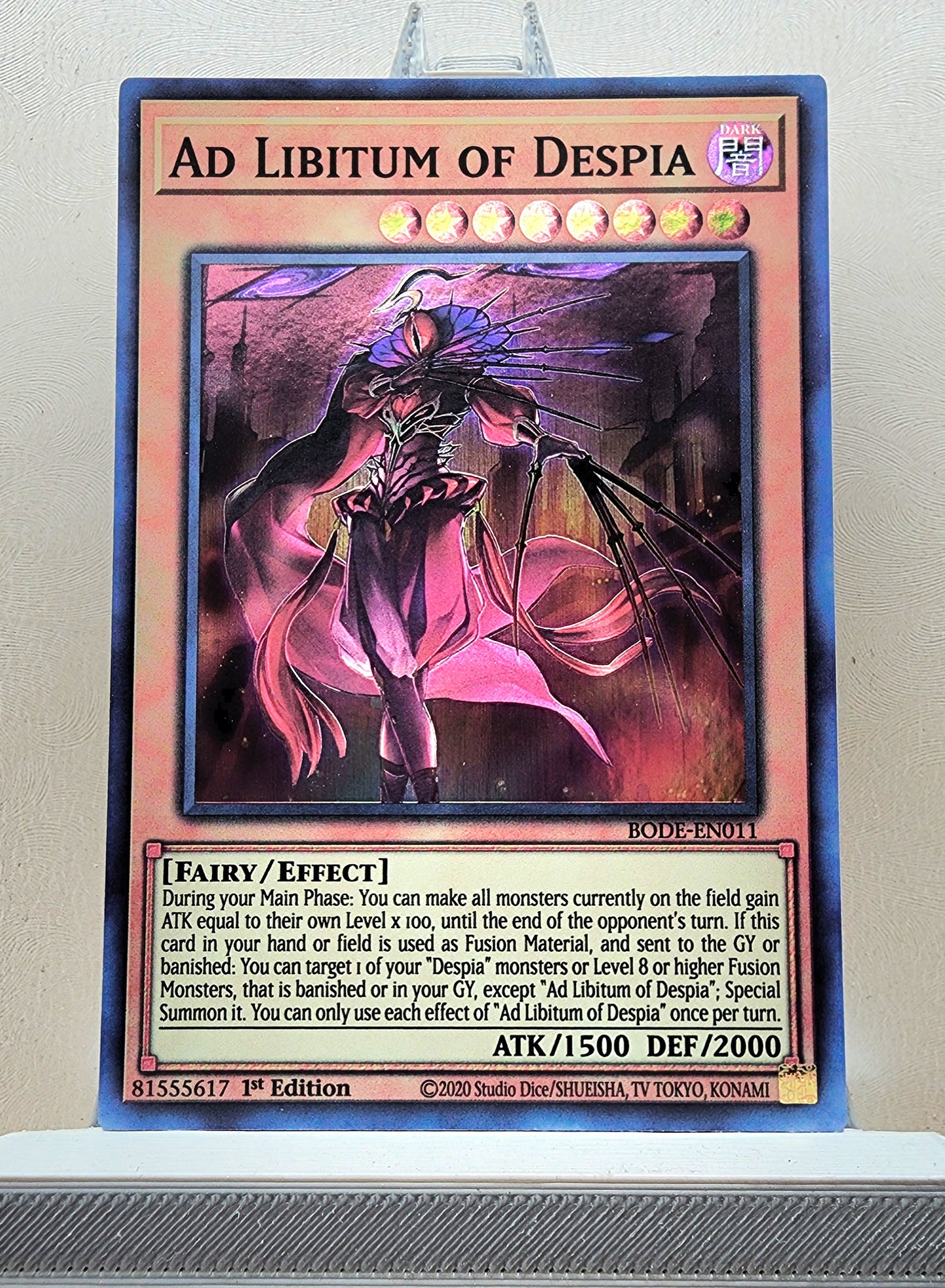 Yugioh! 1x Ad Libitum of Despia (BODE - Super Rare) 1st Edition