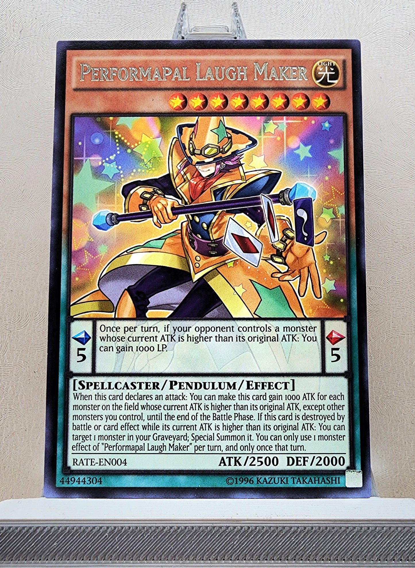 Yugioh! 1x Performapal Laugh Maker (RATE - Rare) 1st/Unli Edition