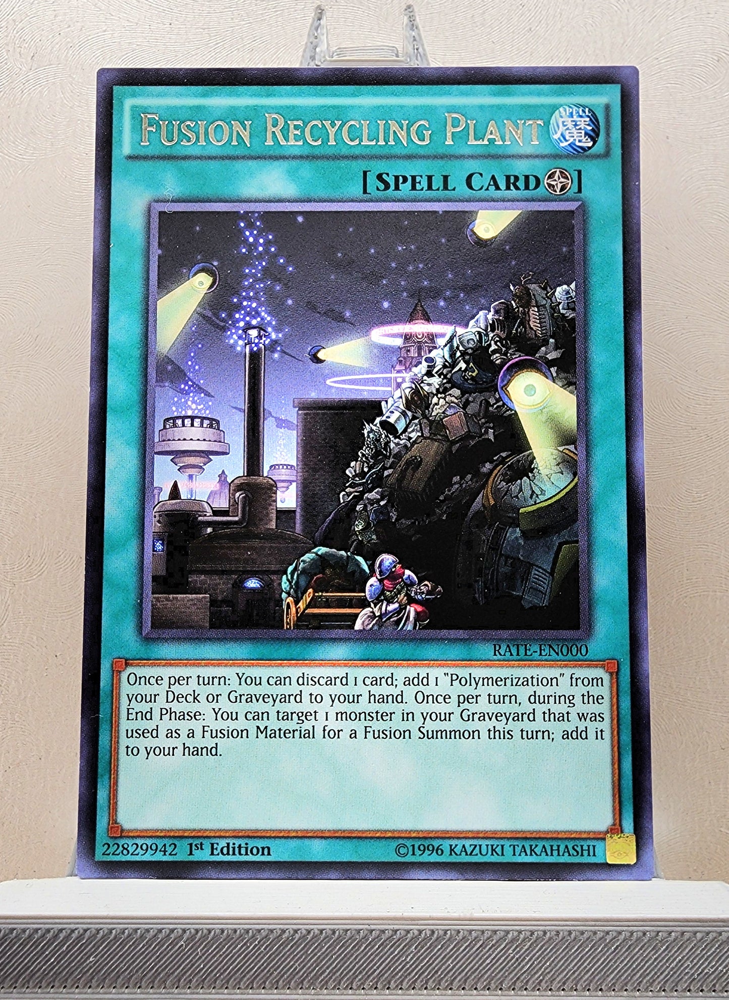 Yugioh! 1x Fusion Recycling Plant (RATE - Rare) 1st/Unli Edition