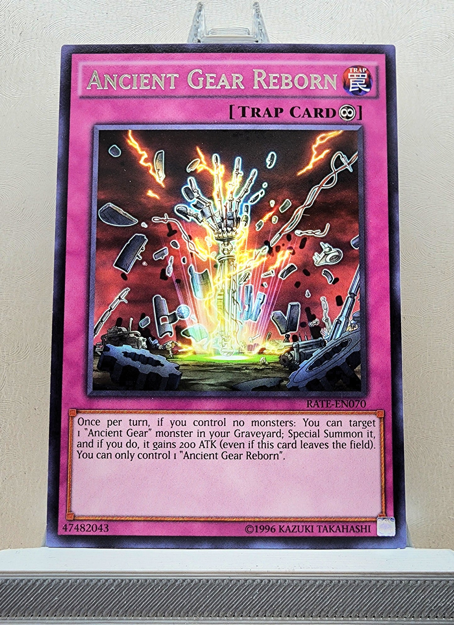 Yugioh! 1x Ancient Gear Reborn (RATE - Rare) 1st/Unli Edition