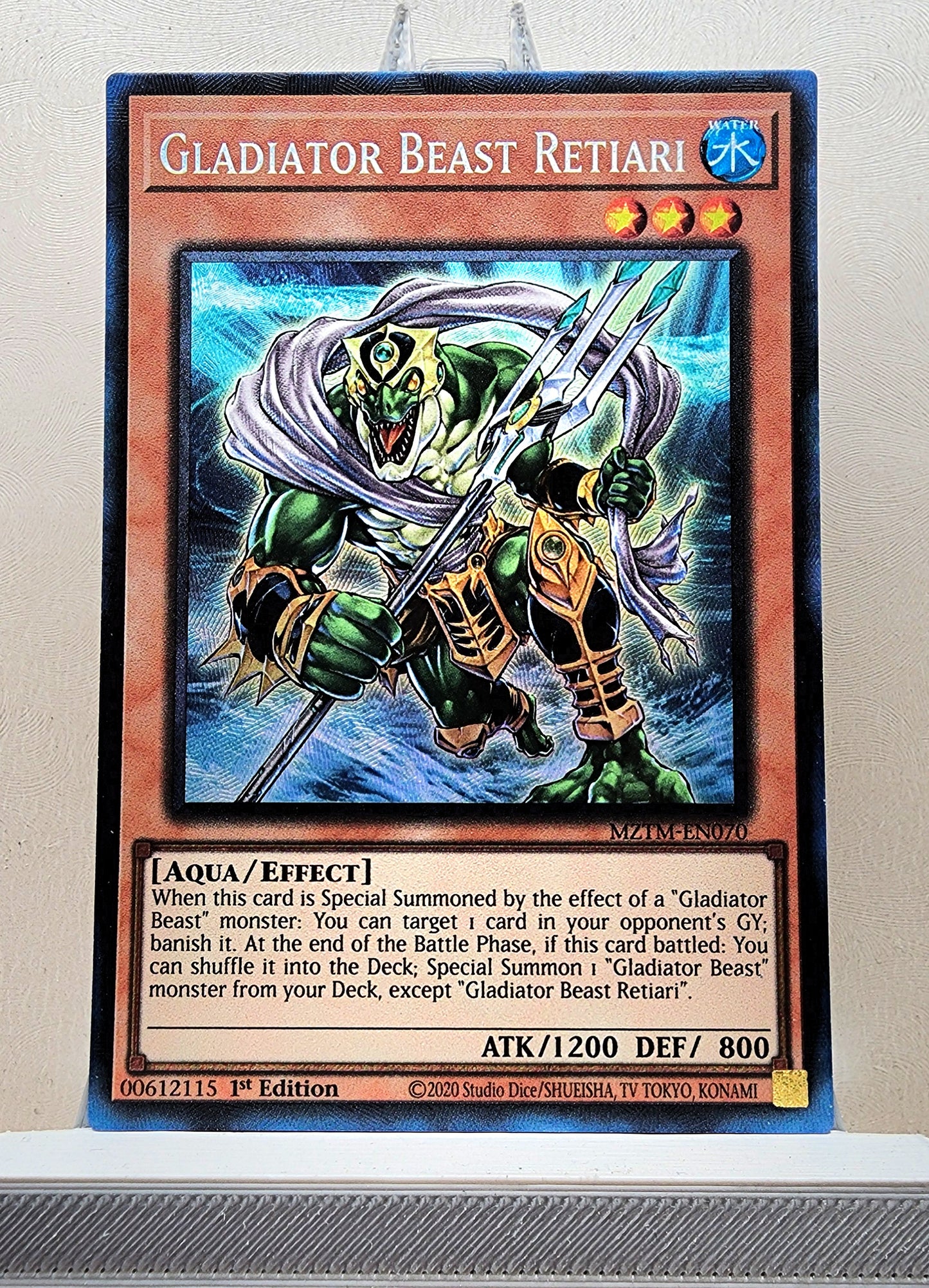 Yugioh! 1x Gladiator Beast Retiari (MZTM - Collectors Rare) 1st Edition