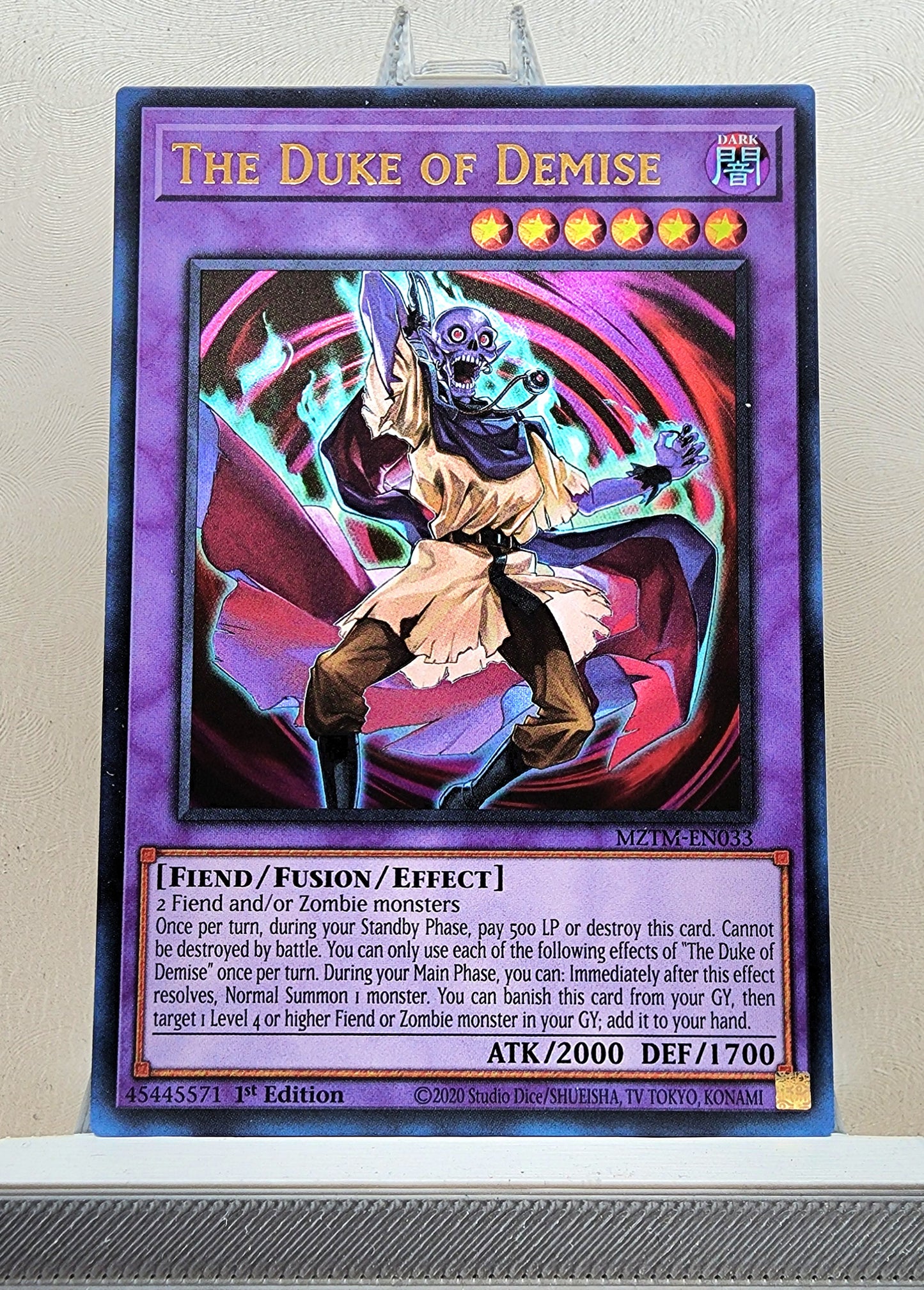 Yugioh! 1x The Duke of Demise (MZTM - Ultra Rare) 1st Edition