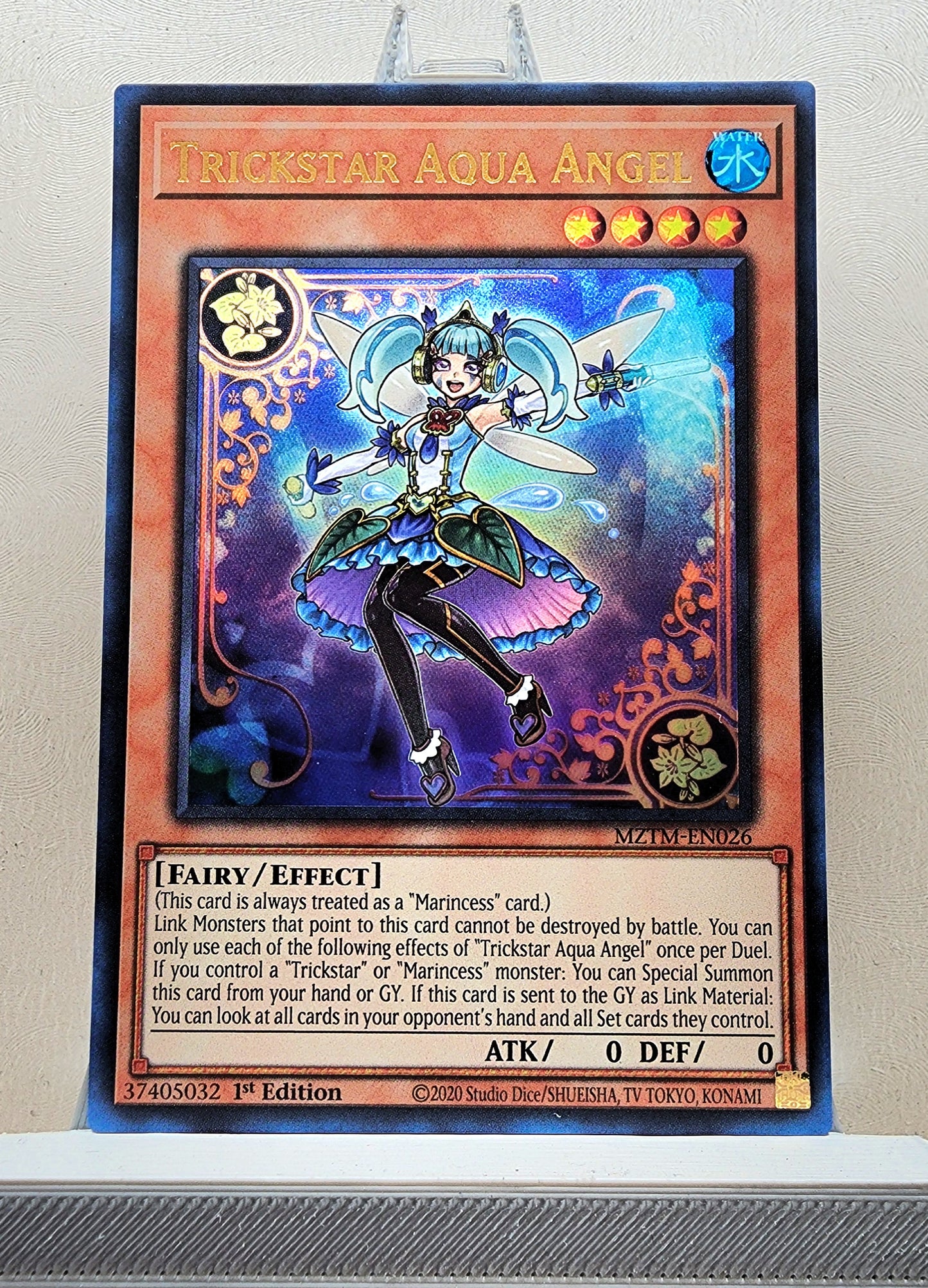 Yugioh! 1x Trickstar Aqua Angel (MZTM - Ultra Rare) 1st Edition
