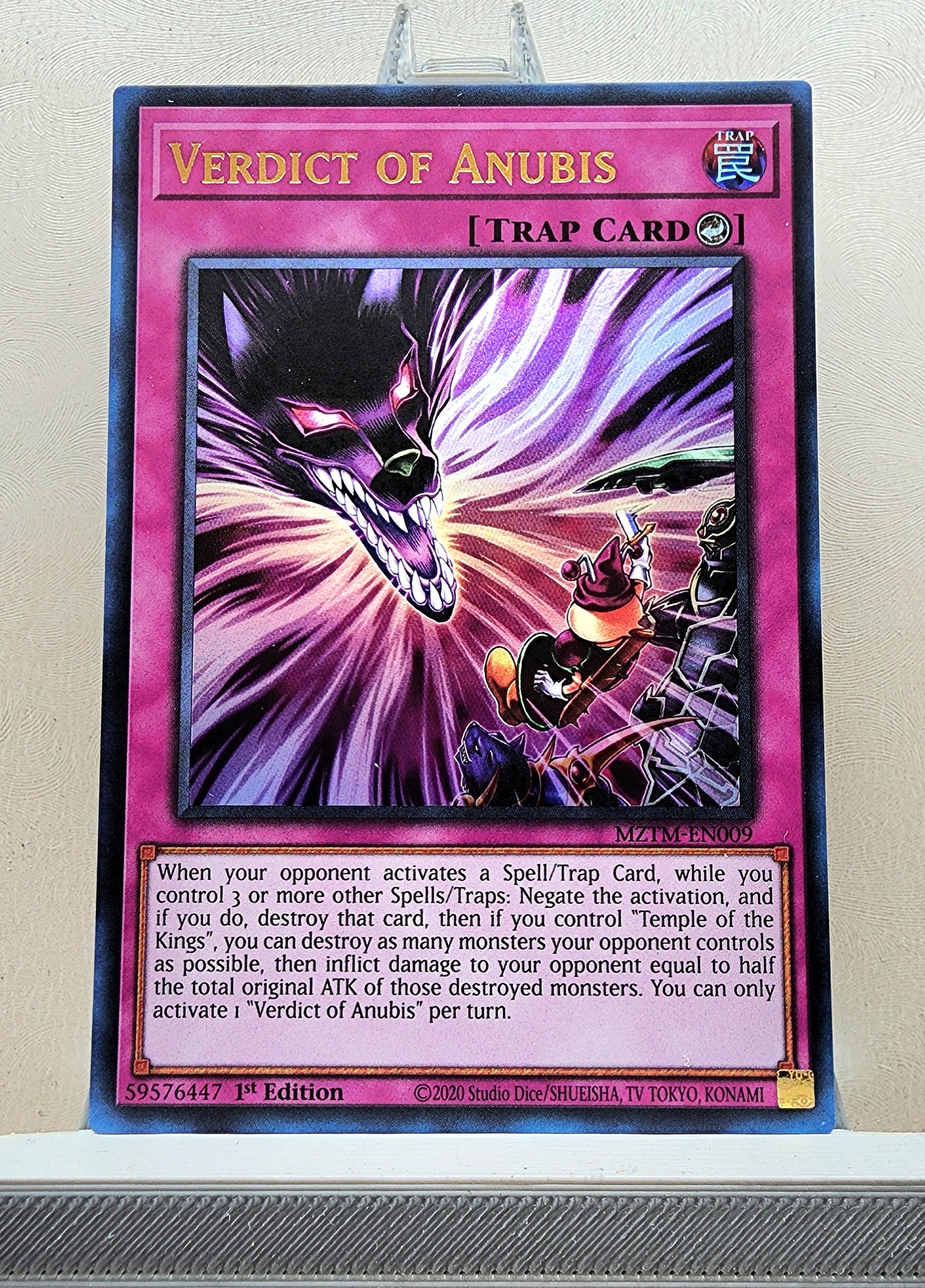 Yugioh! 1x Verdict of Anubis (MZTM - Ultra Rare) 1st Edition
