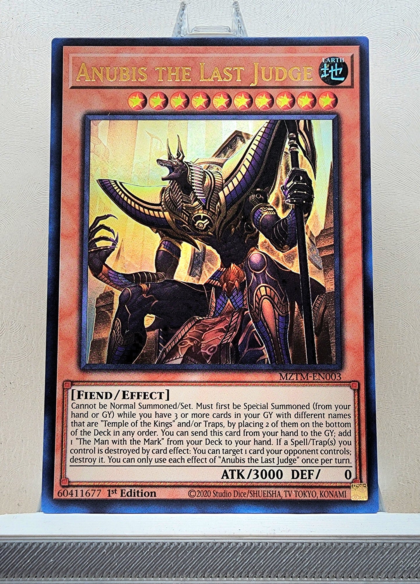 Yugioh! 1x Anubis the Last Judge (MZTM - Ultra Rare) 1st Edition
