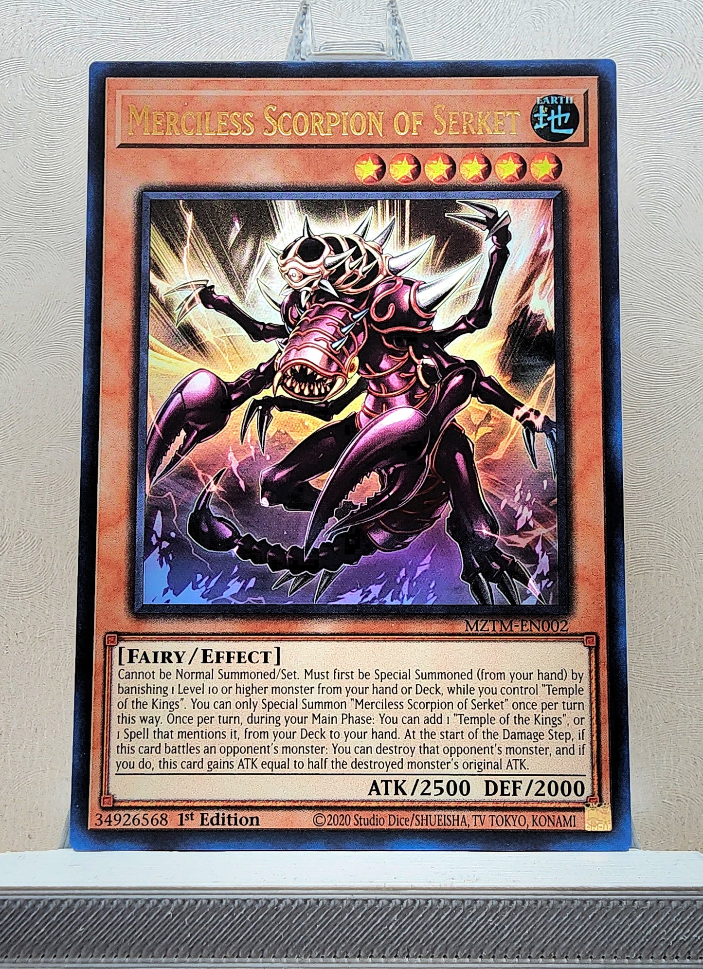 Yugioh! 1x Merciless Scorpion of Serket (MZTM - Ultra Rare) 1st Edition