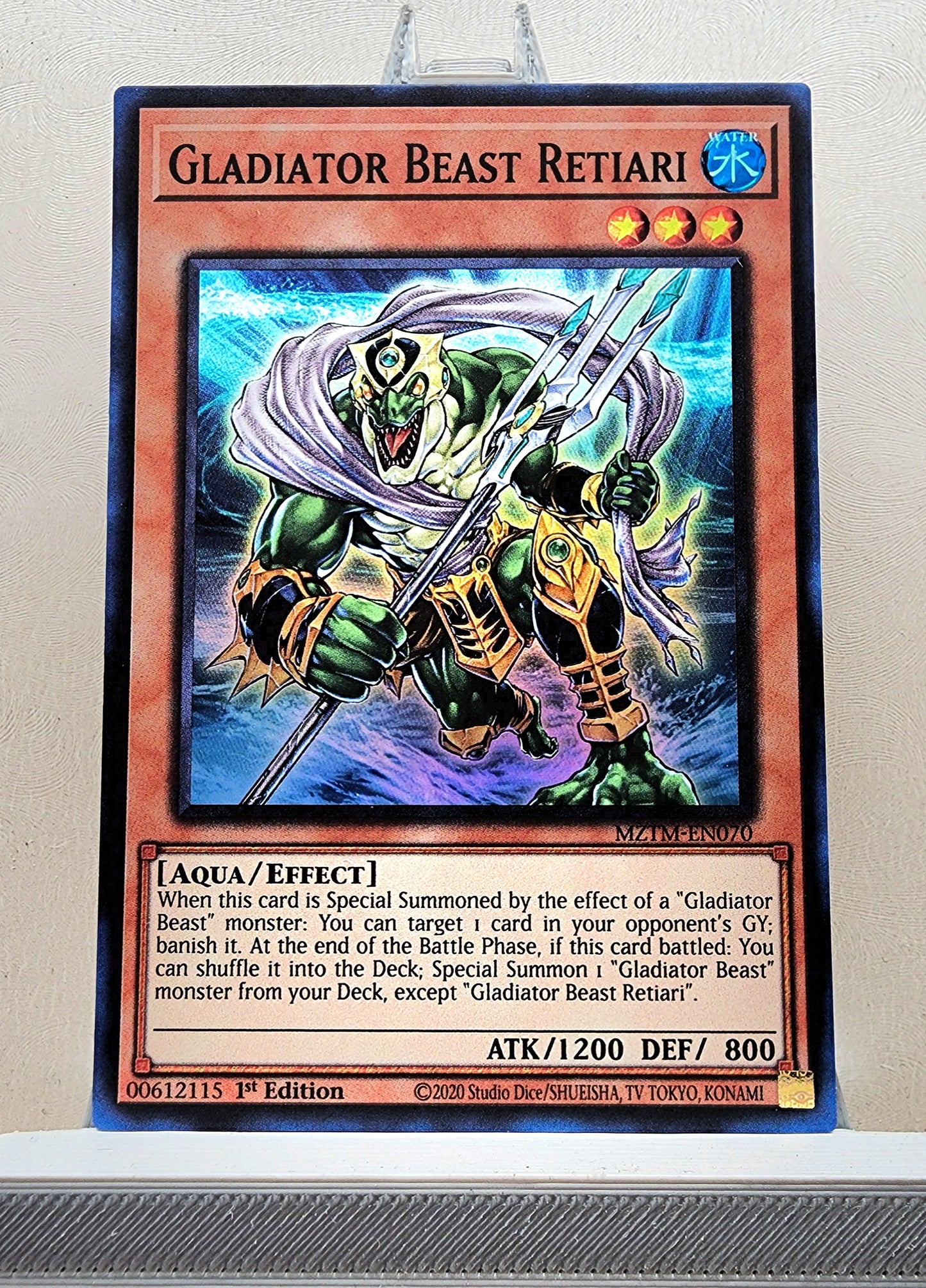 Yugioh! 1x Gladiator Beast Retiari (MZTM - Super Rare) 1st Edition