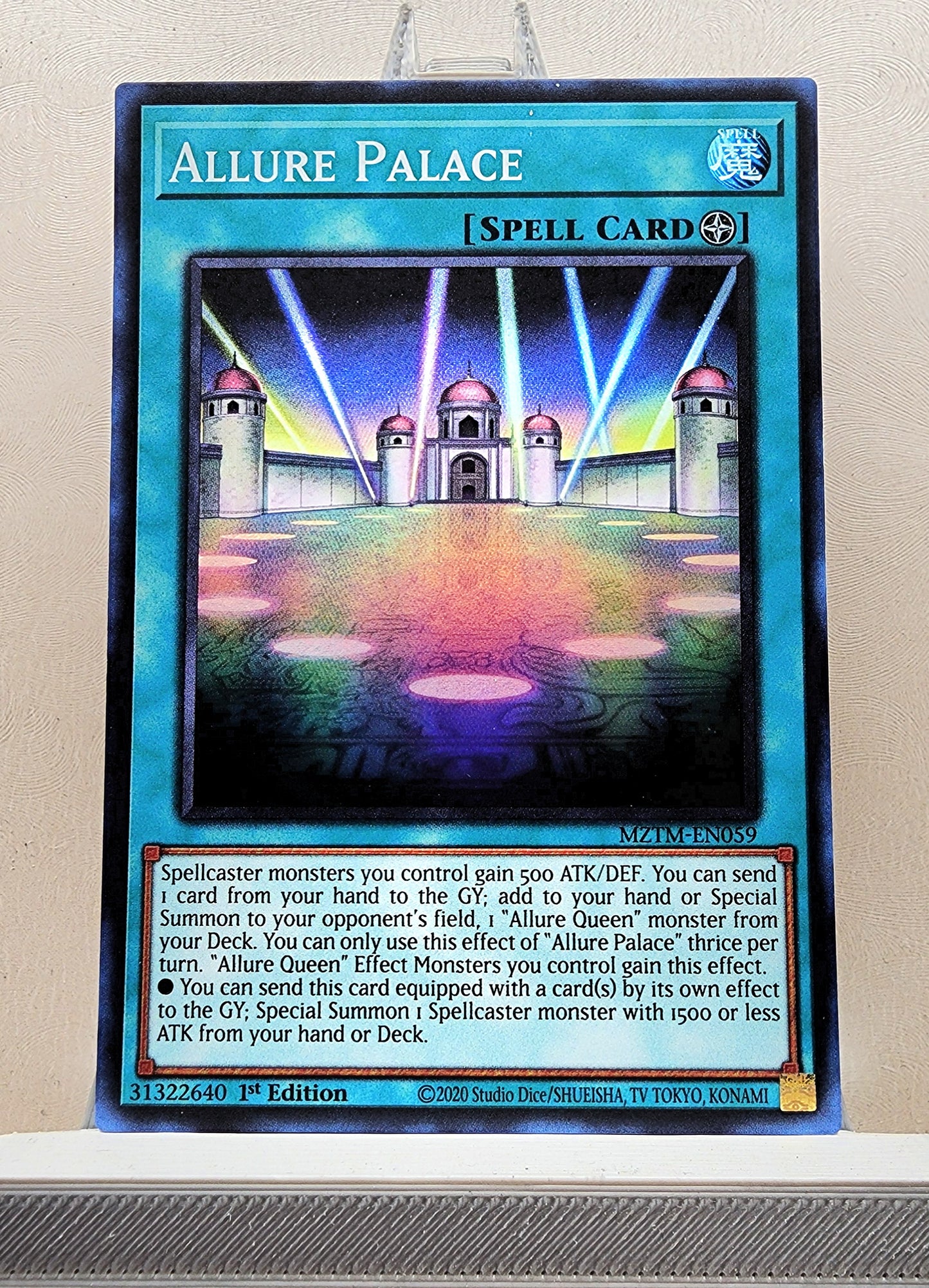 Yugioh! 1x Allure Palace (MZTM - Super Rare) 1st Edition