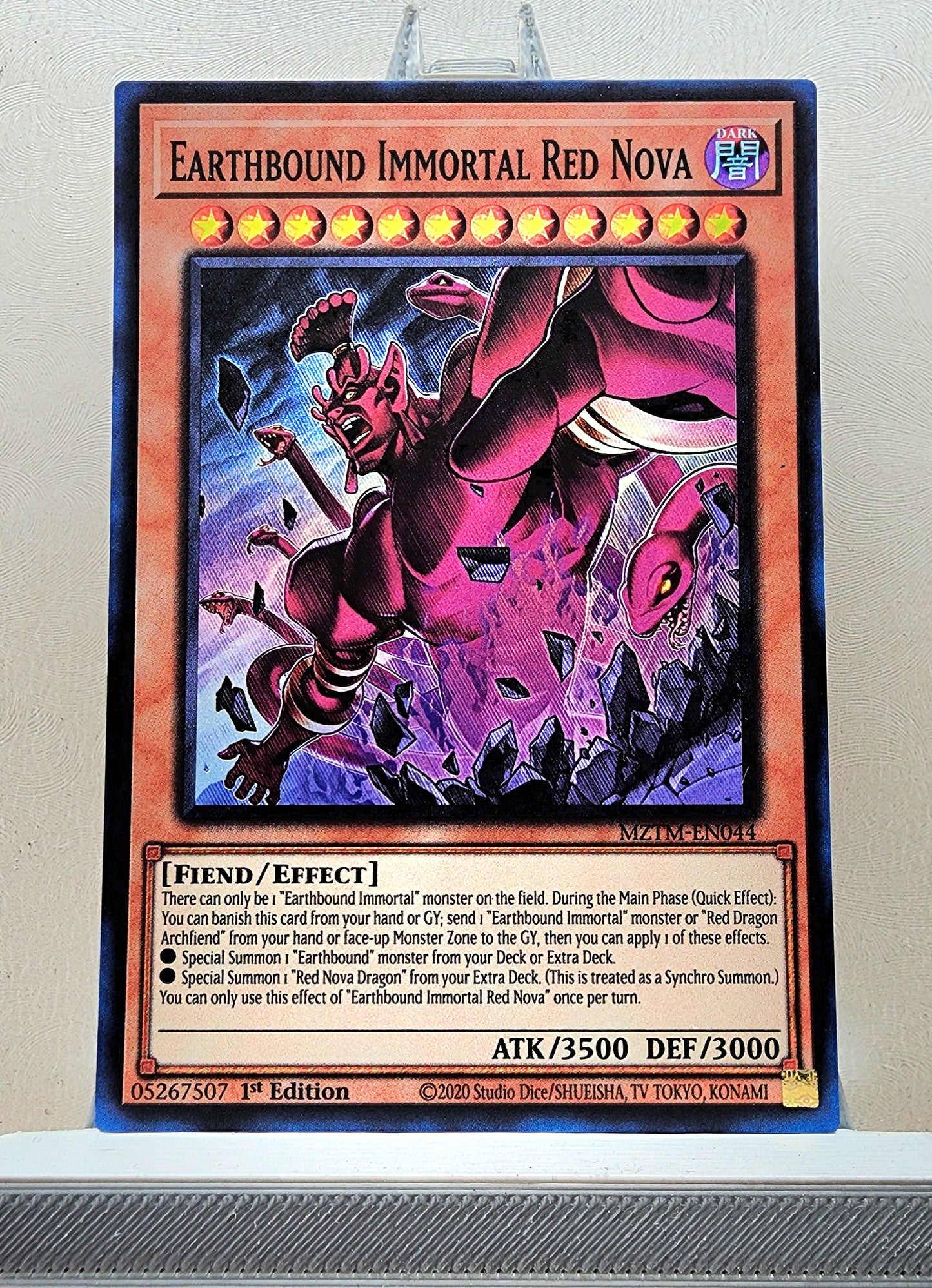 Yugioh! 1x Earthbound Immortal Red Nova (MZTM - Super Rare) 1st Edition