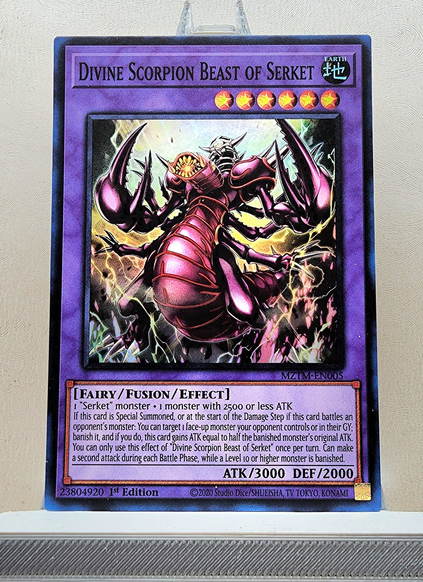 Yugioh! 1x Divine Scorpion Beast of Serket (MZTM - Super Rare) 1st Edition