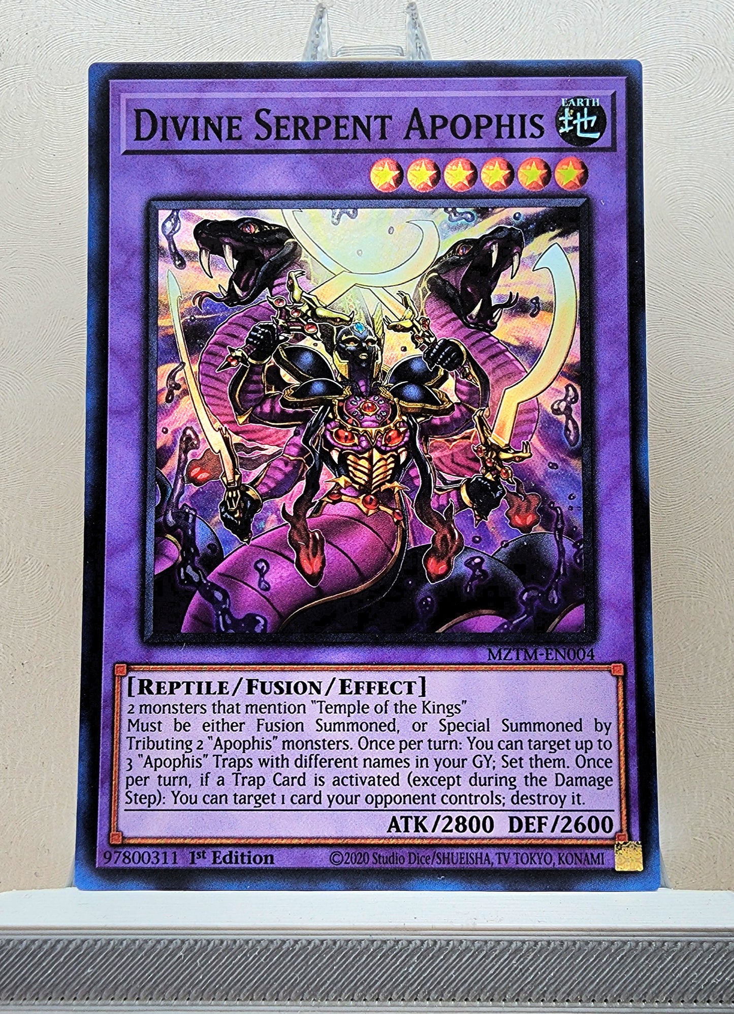Yugioh! 1x Divine Serpent Apophis (MZTM - Super Rare) 1st Edition