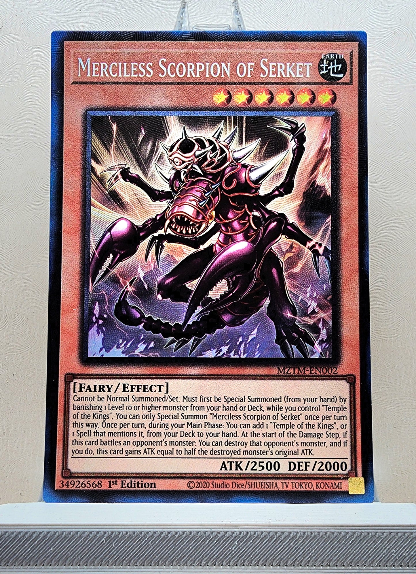 Yugioh! 1x Merciless Scorpion of Serket (MZTM - Collectors Rare) 1st Edition