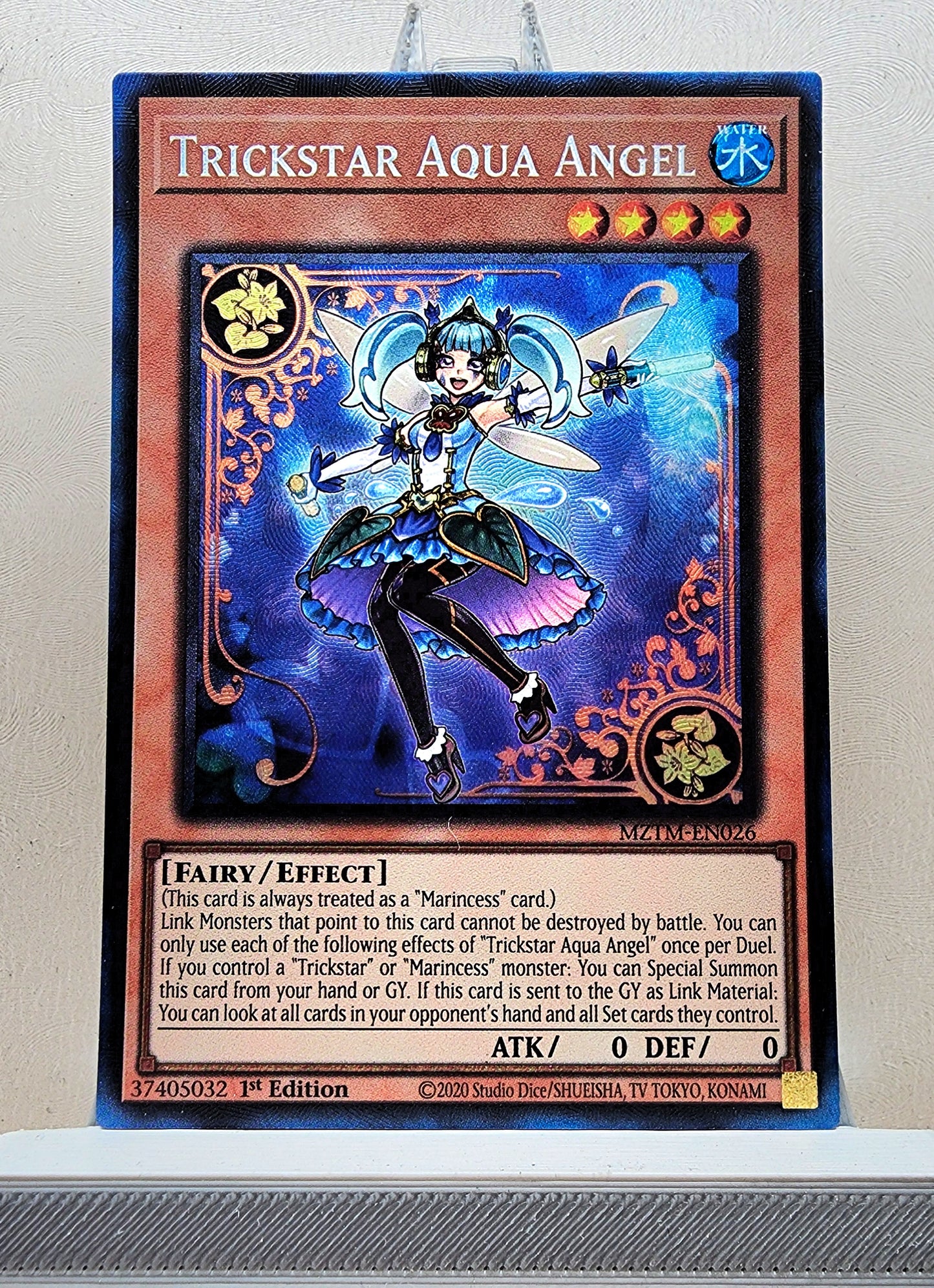 Yugioh! 1x Trickstar Aqua Angel (MZTM - Collectors Rare) 1st Edition