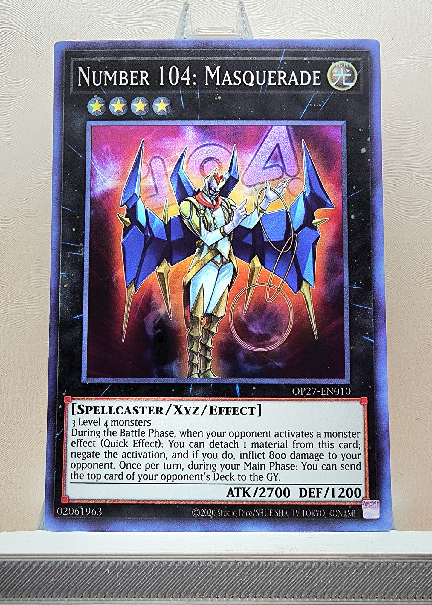 Yugioh! 1x Number 104: Masquerade (OP27 - Super Rare) Unli Edition